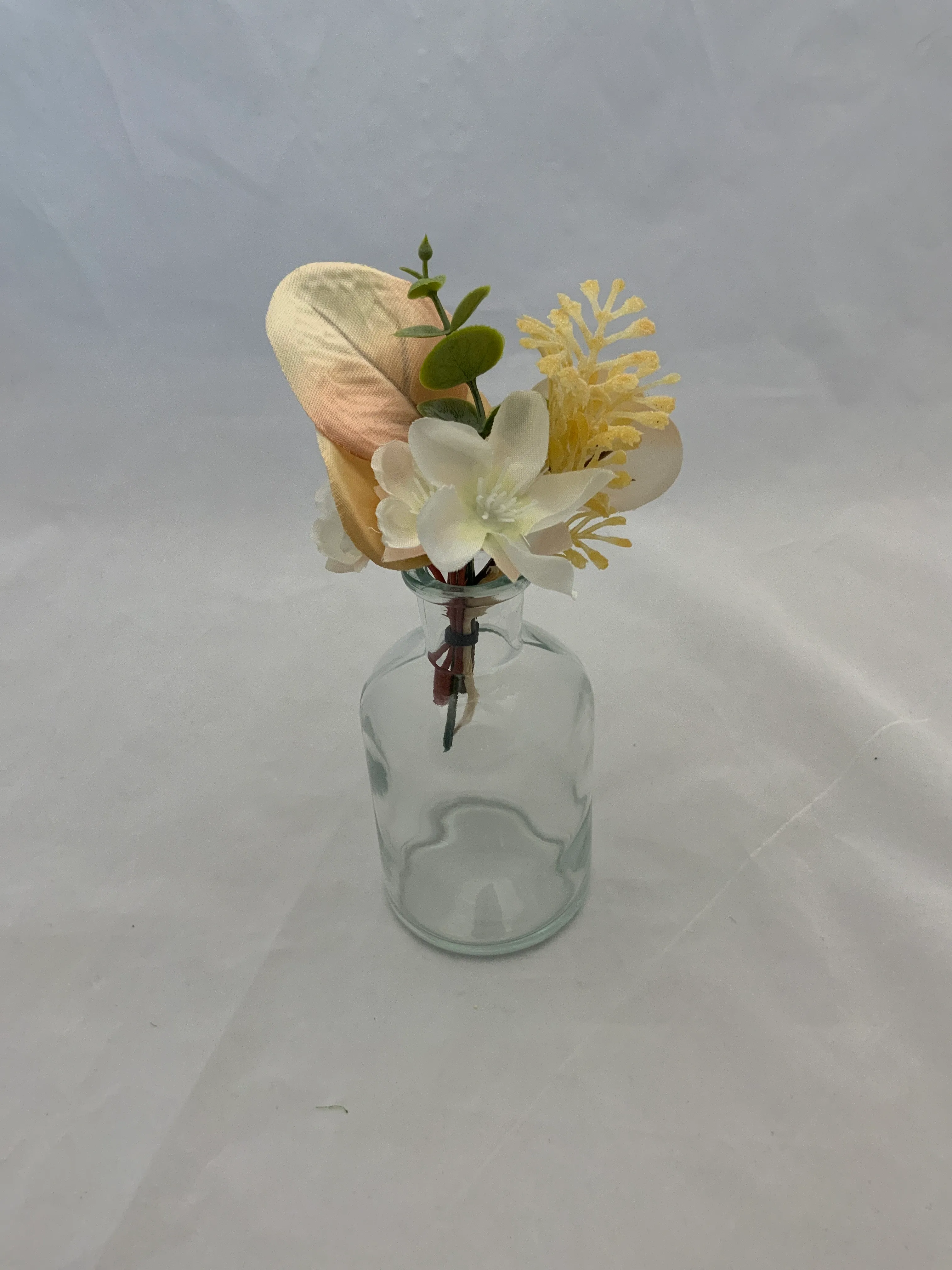 Nude & Brown Premade Floral Mini Vase 2
