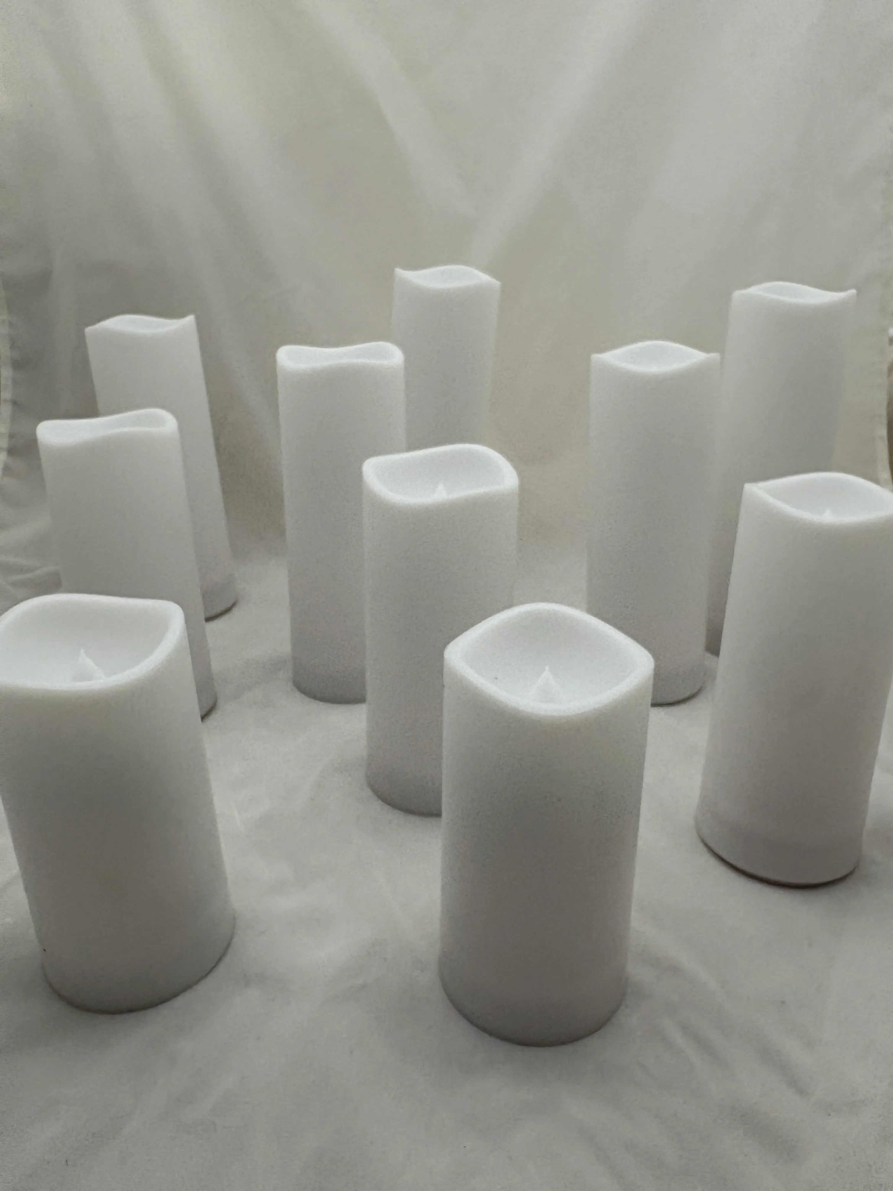 White Outdoor LED Candle (Set of 10)