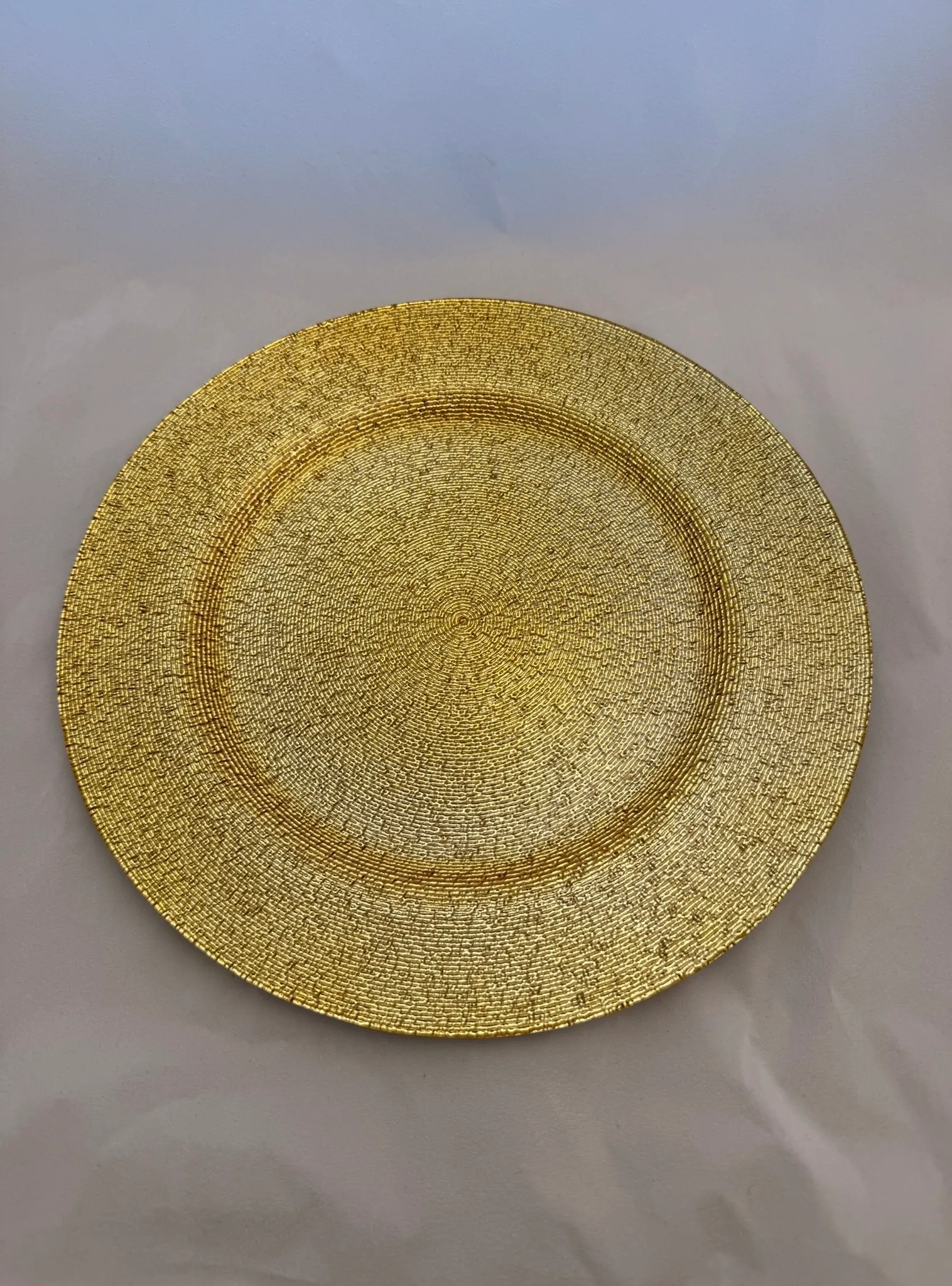 Gold Glass Chargers
