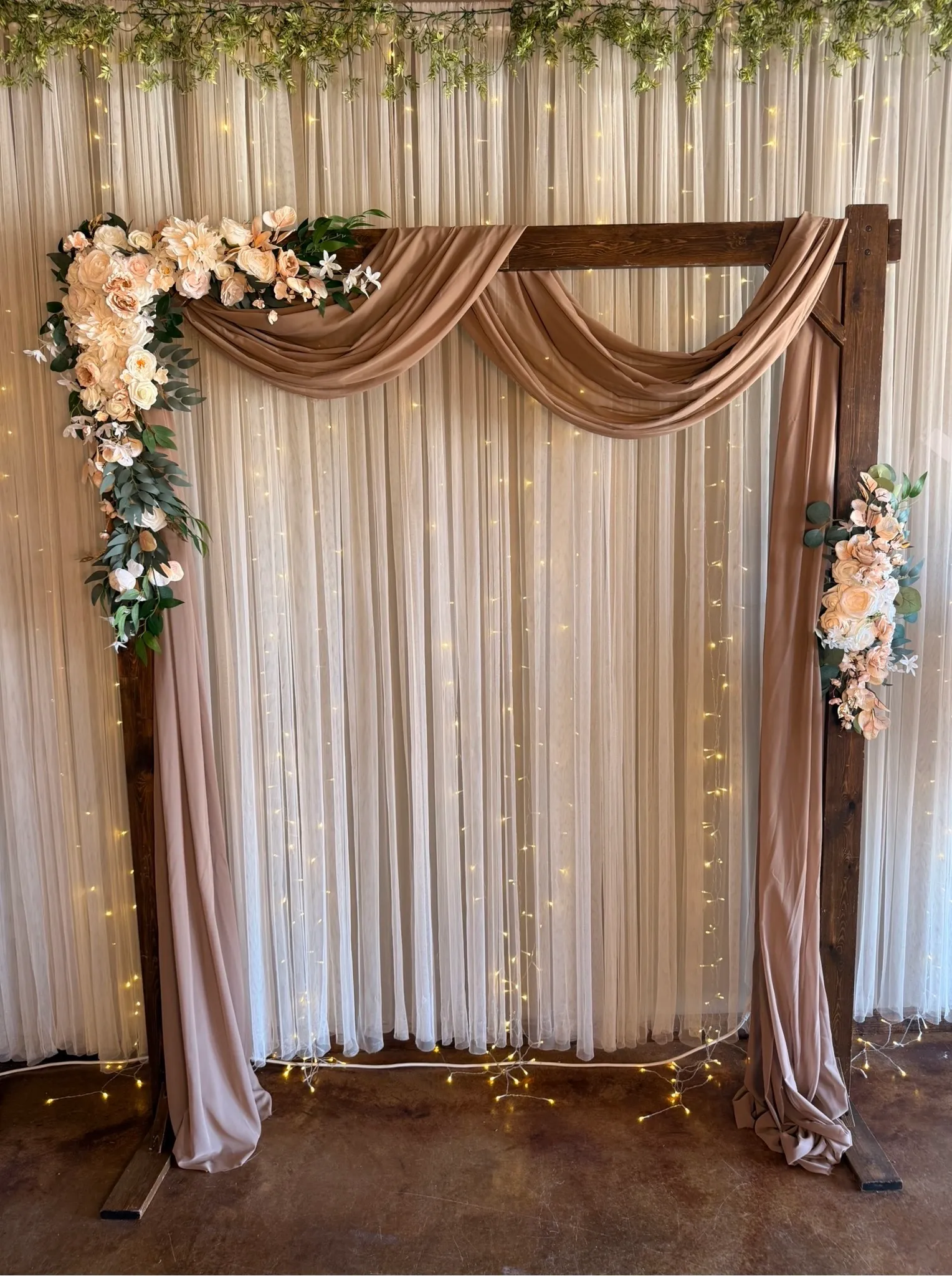 Nude 2pc Floral Arch Swag 