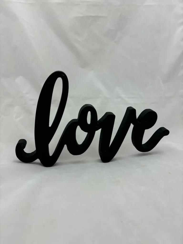 Black "Love" Sign 1
