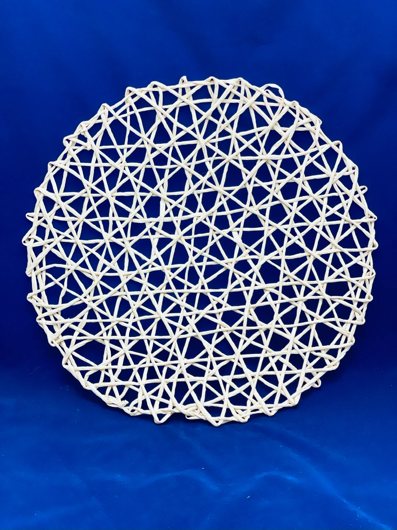 15 Inch Tan Wicker Centerpiece Base