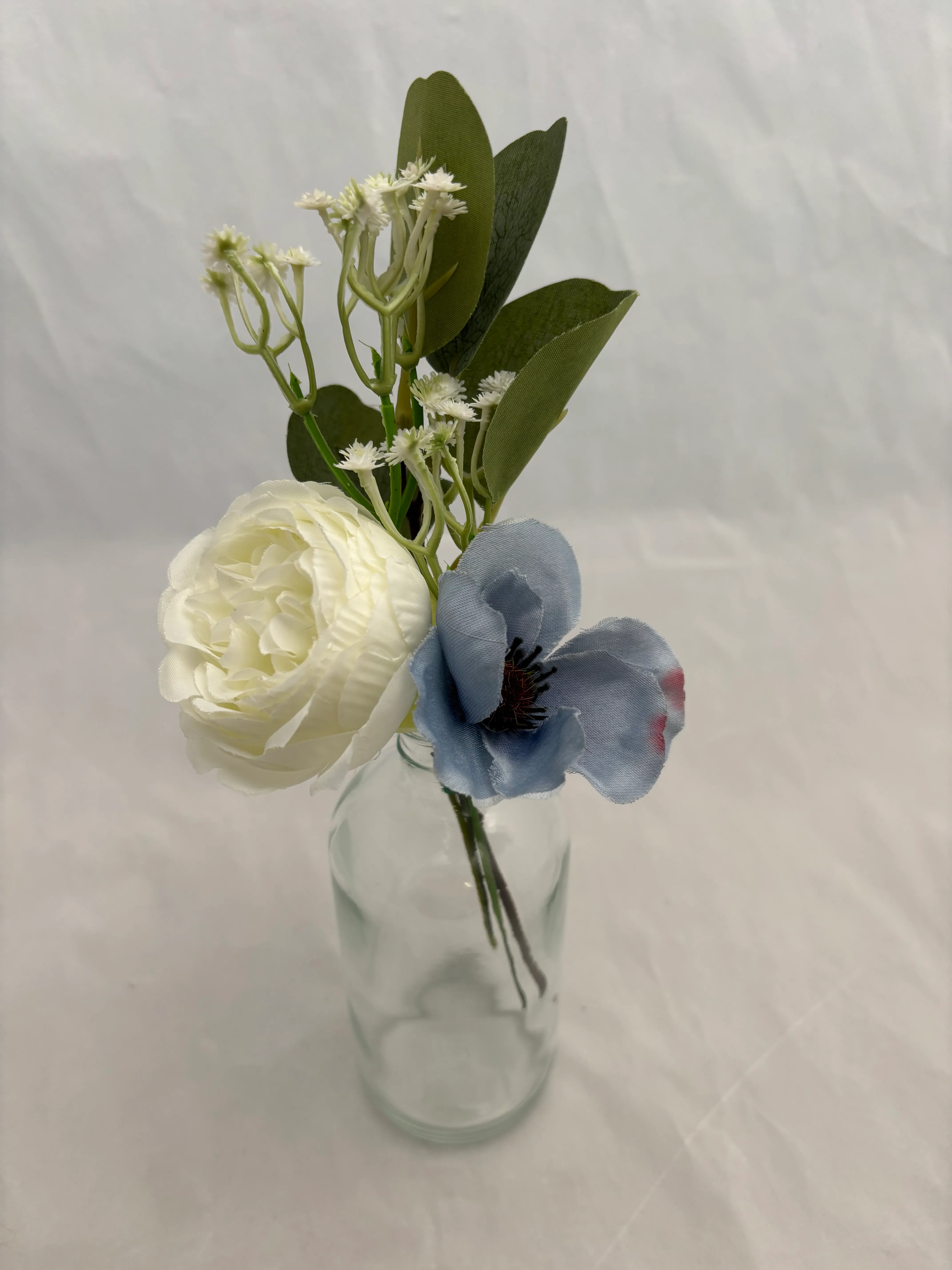 Blue Premade Floral Small Vase 4