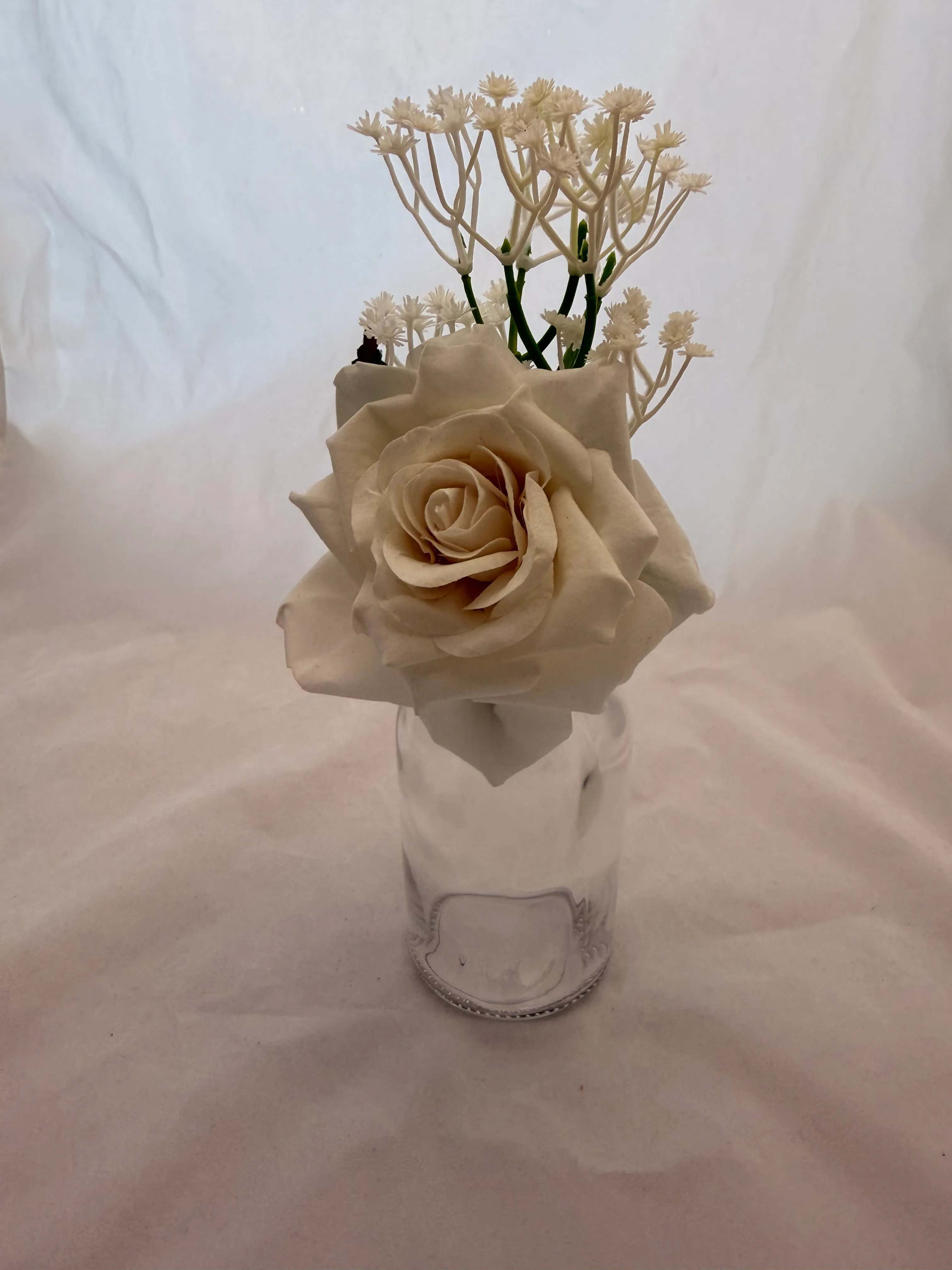White & Babies Breath Premade Floral Medium 1