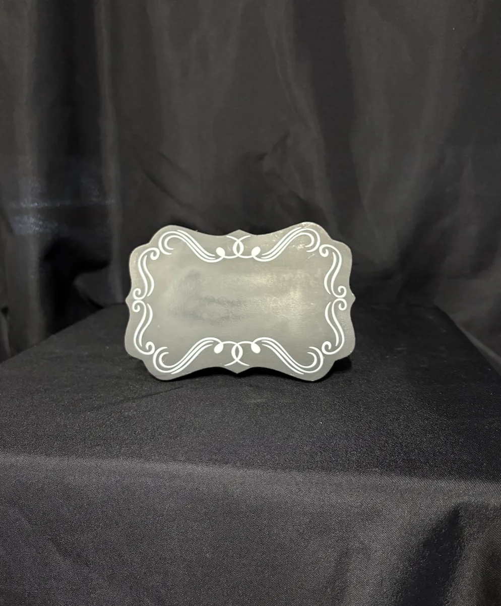 5 Inch White Border/Black Chalkboard