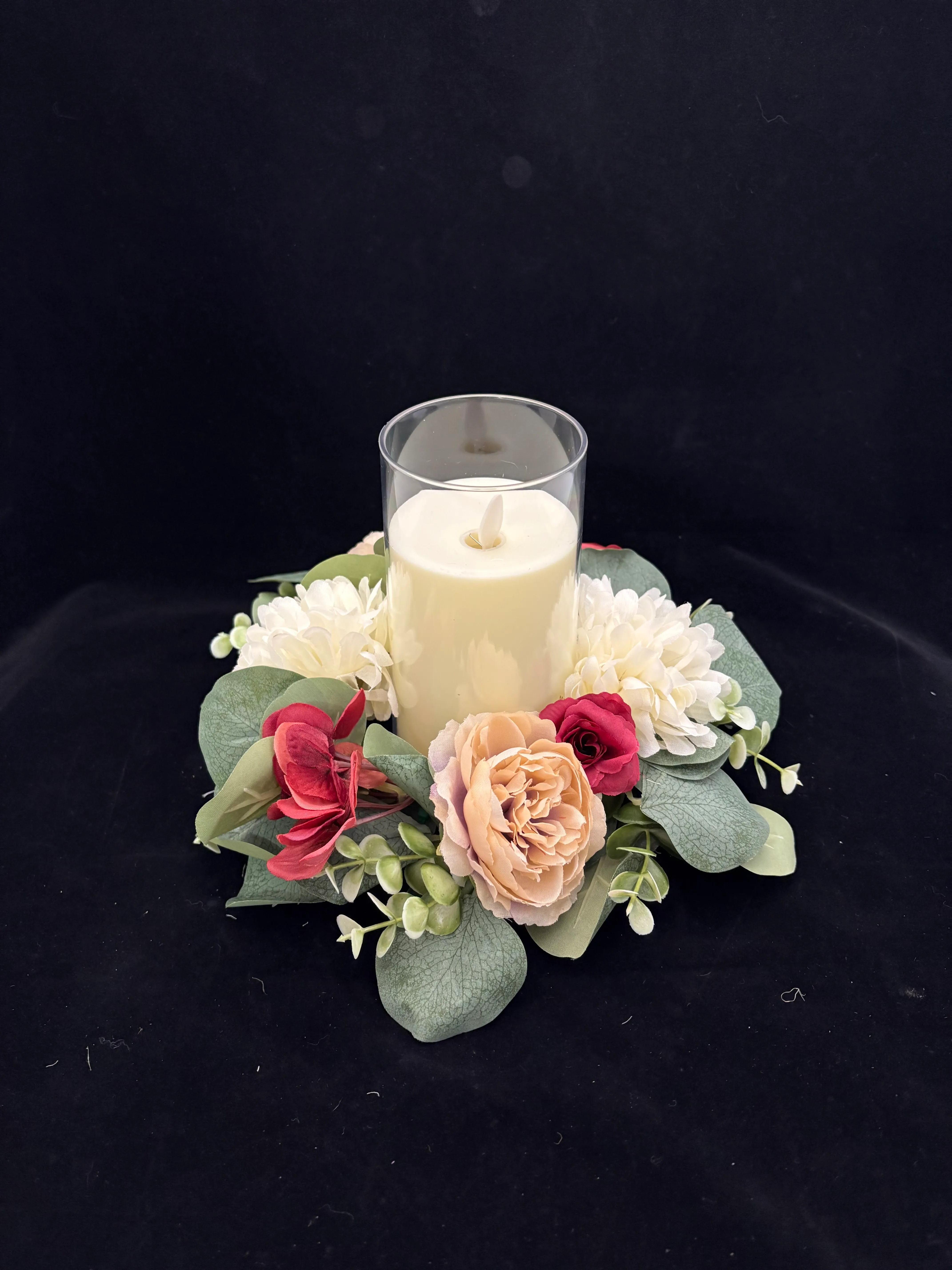 Burgundy Fall Floral Ring