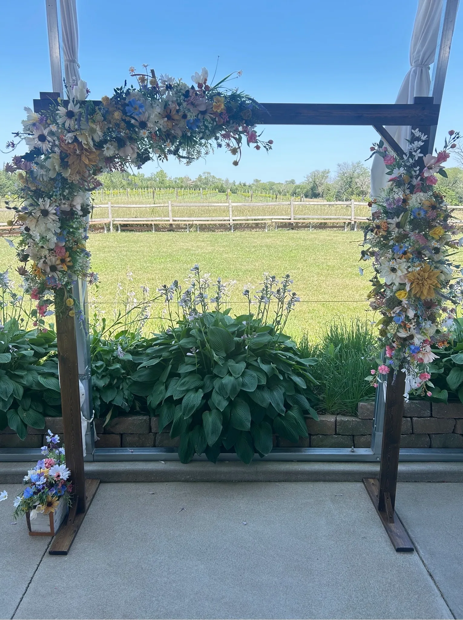 Wildflower 2 pc Floral Arch Swag 