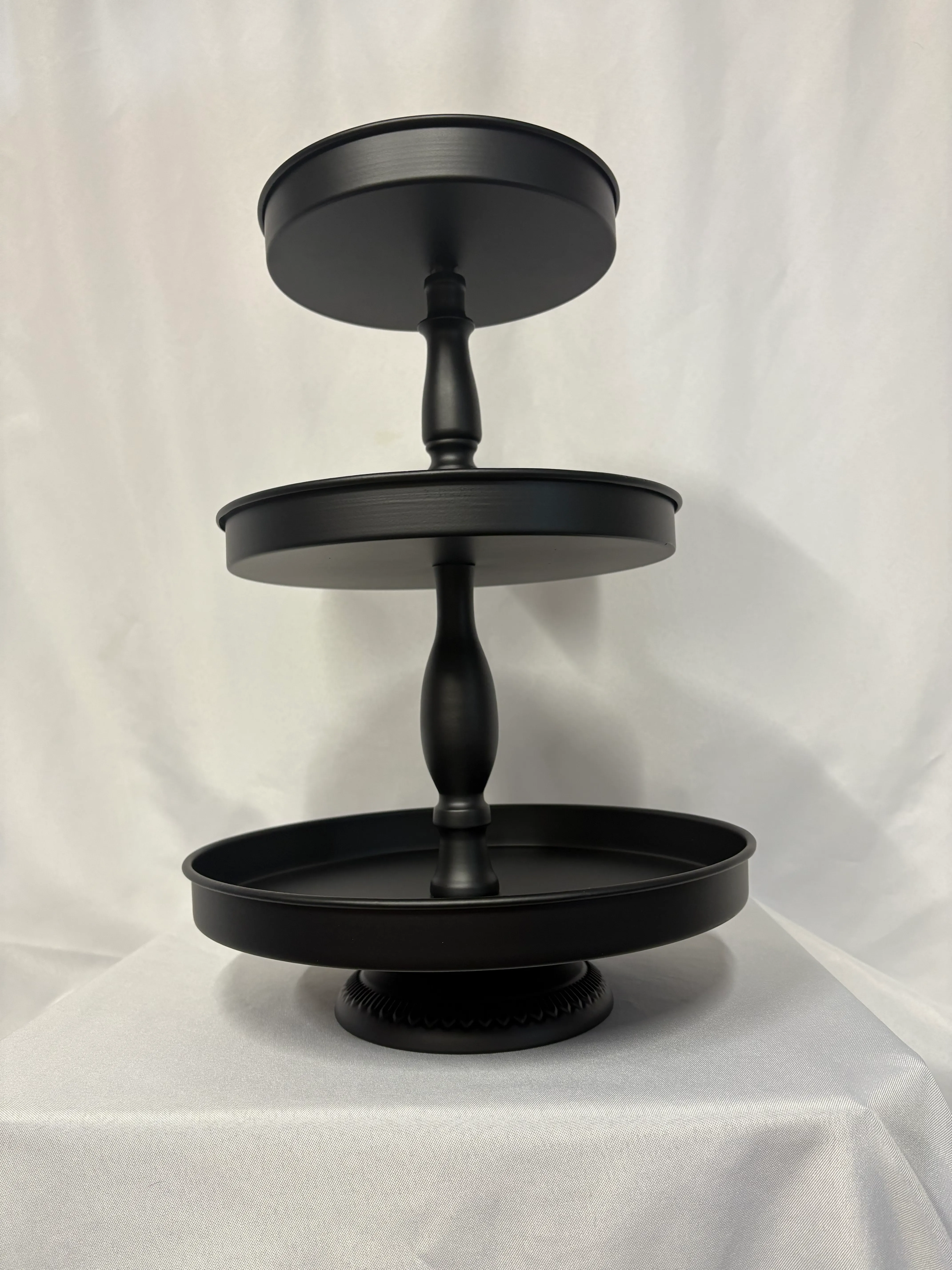 Black 3 Tier Cupcake Stand