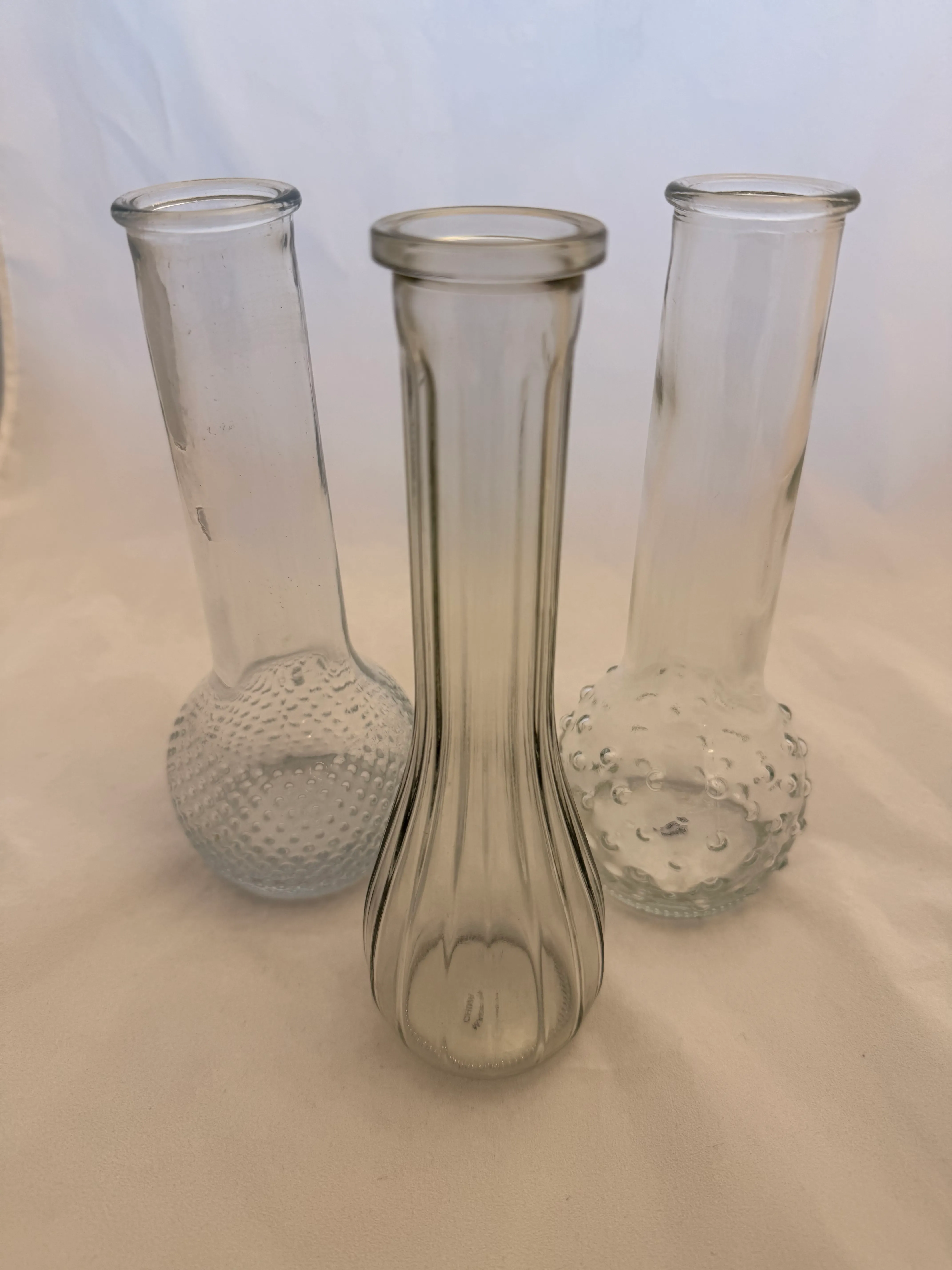 8.5 in Clear Vintage Vase
