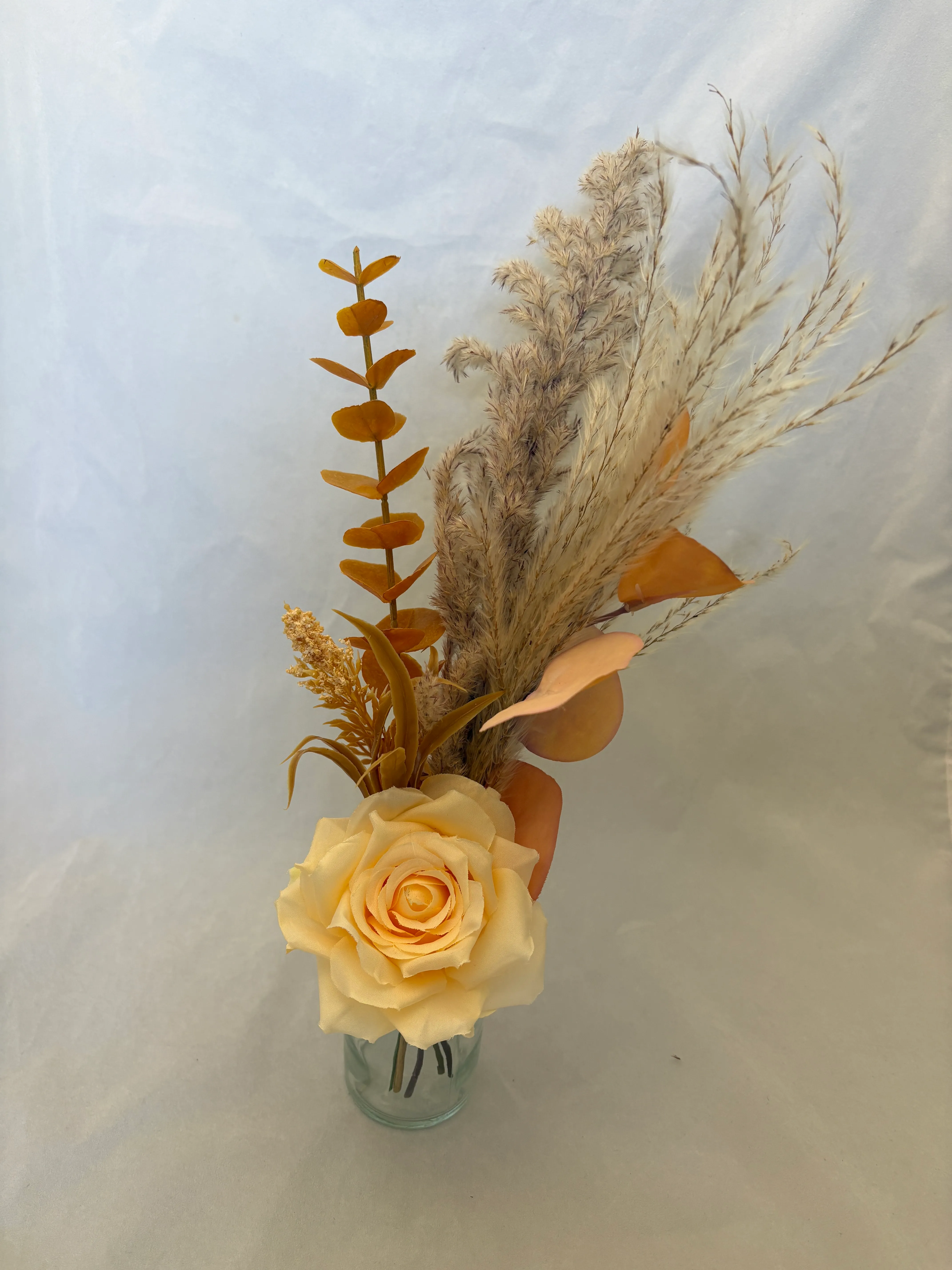 Peach Boho Premade Medium Vase