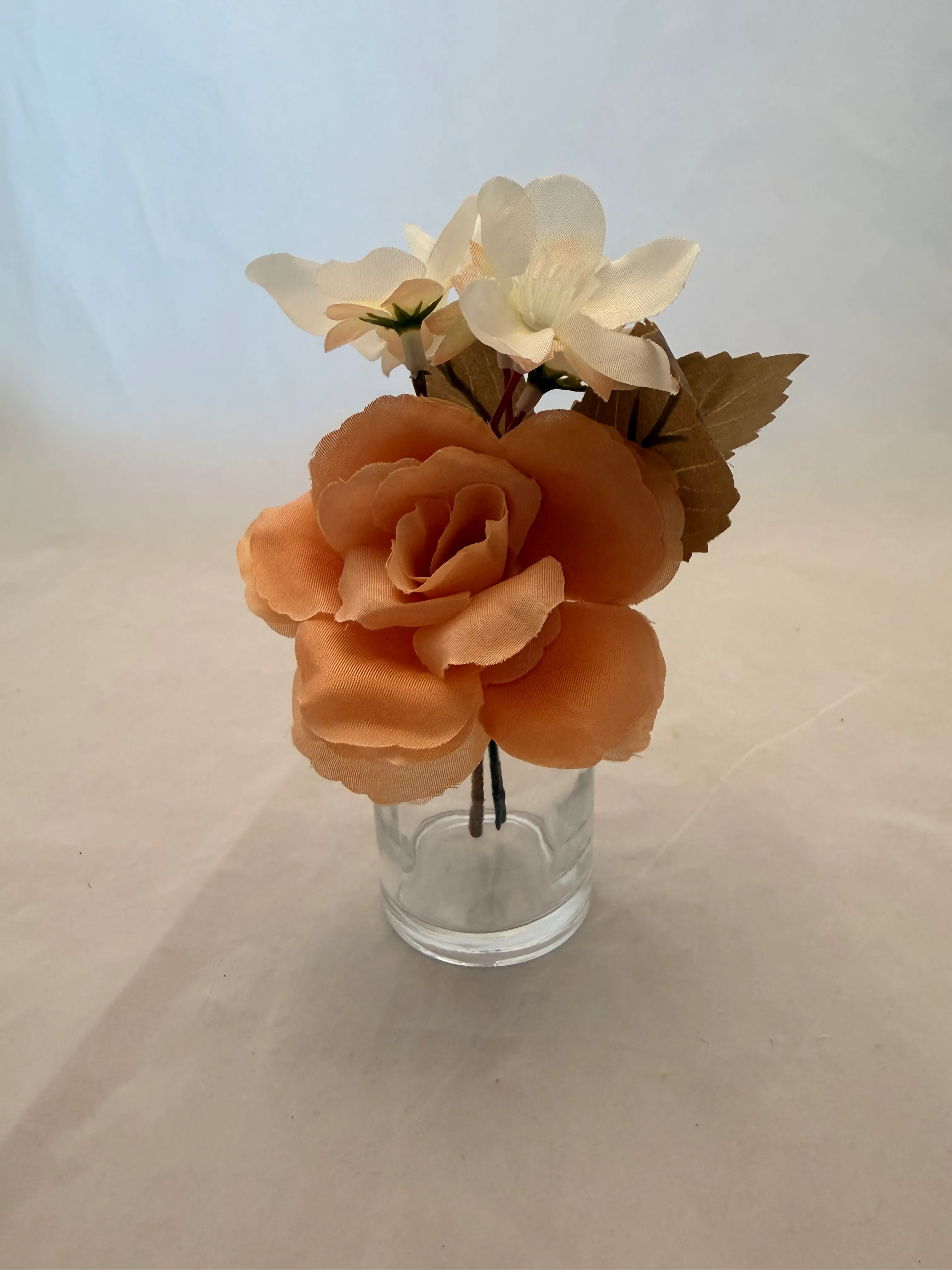 Nude & Brown Premade Floral Mini Vase 5