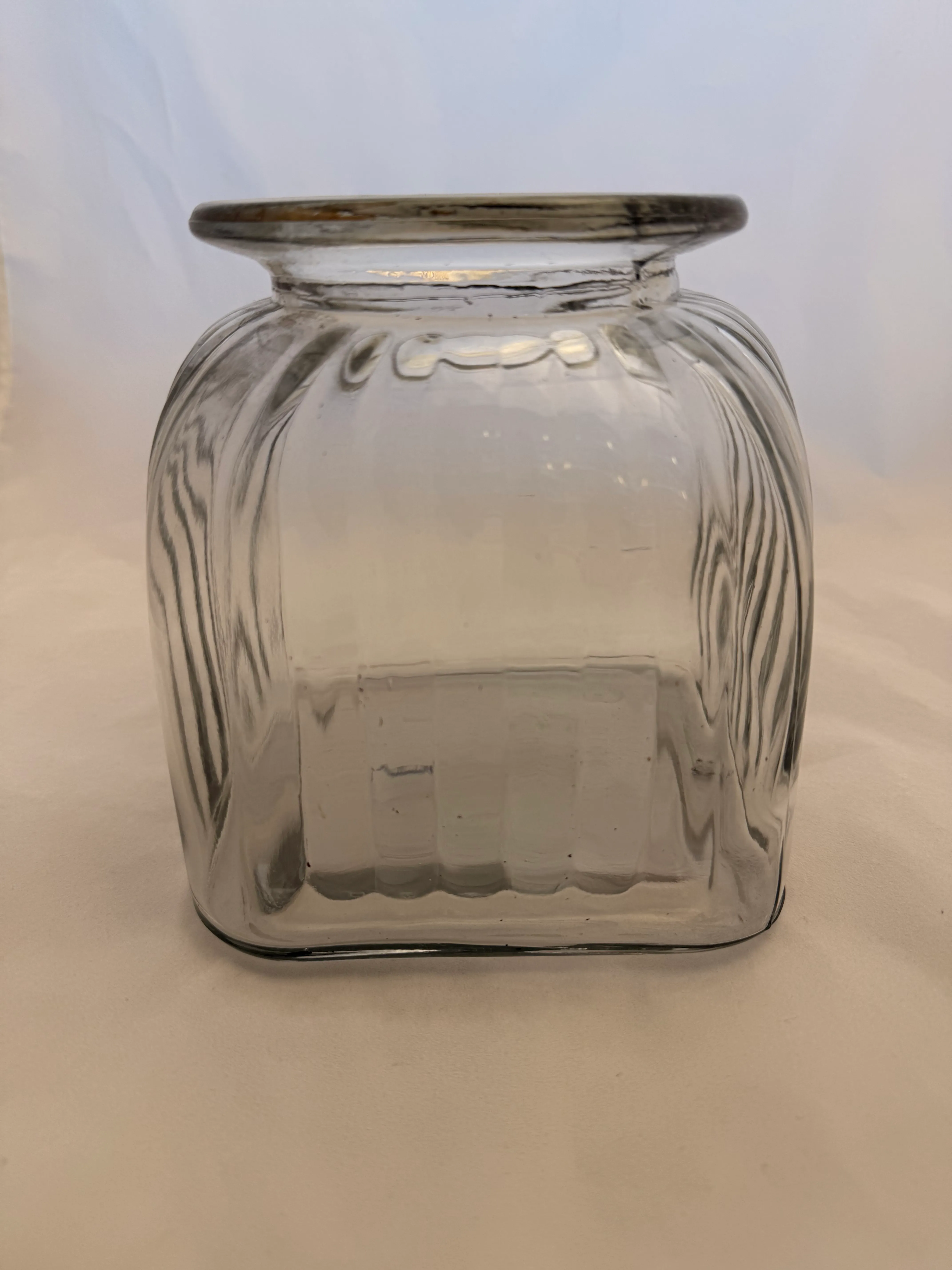 Clear Vintage Jar 2
