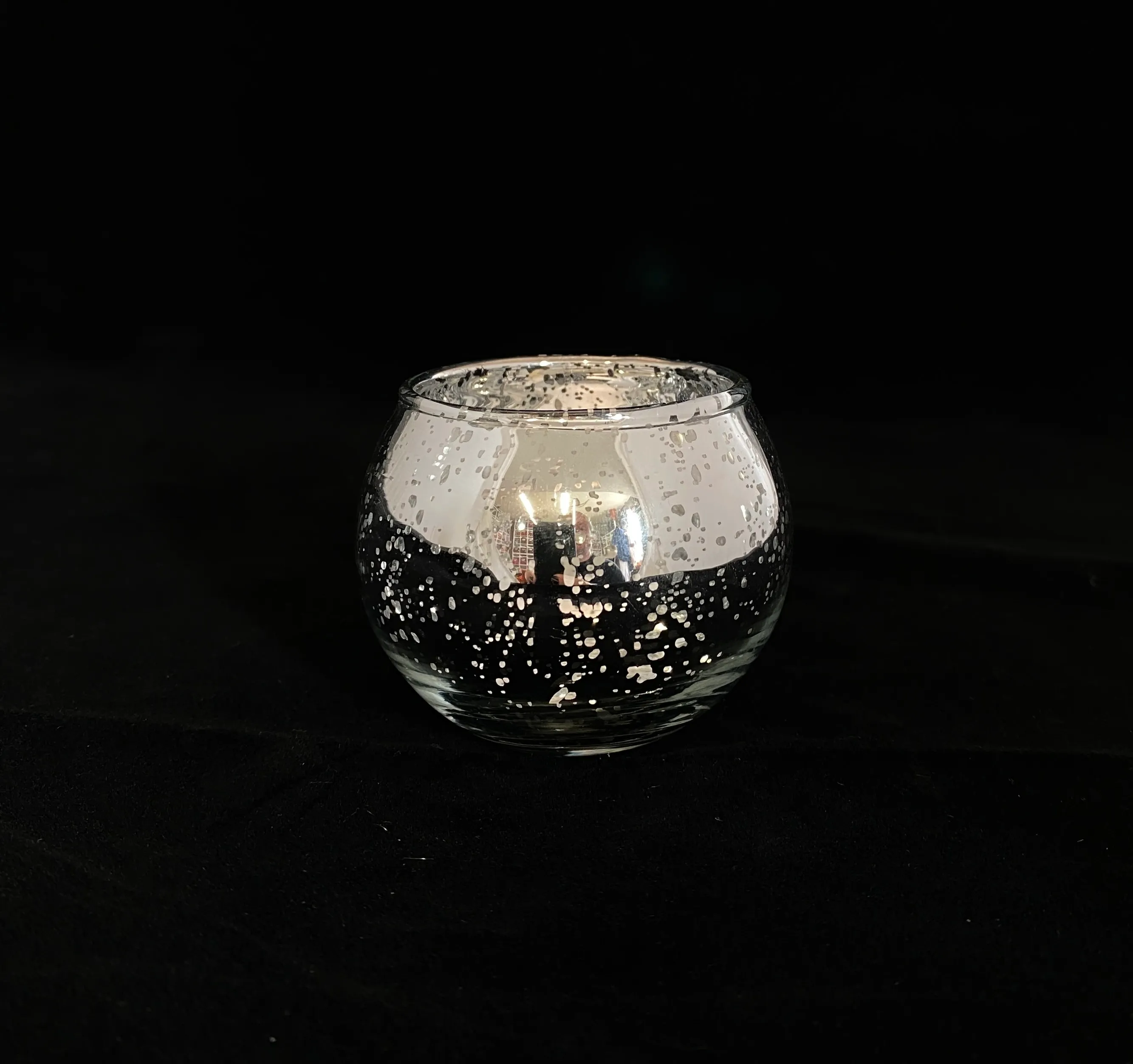 Silver Round Votive