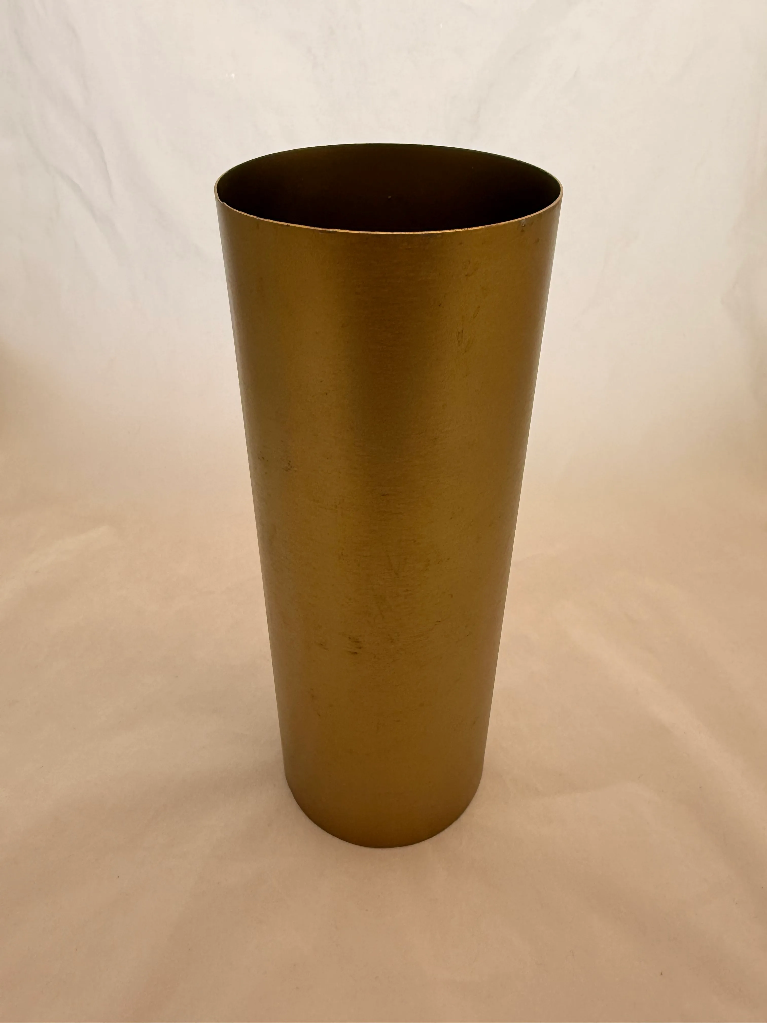 10.5 Inch Gold Vase