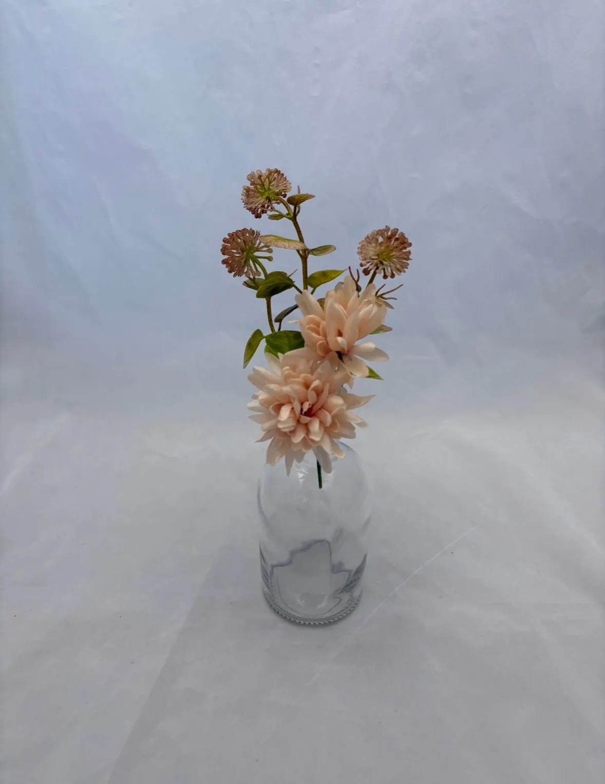 Nude & Brown Premade Floral Mini Vase 4