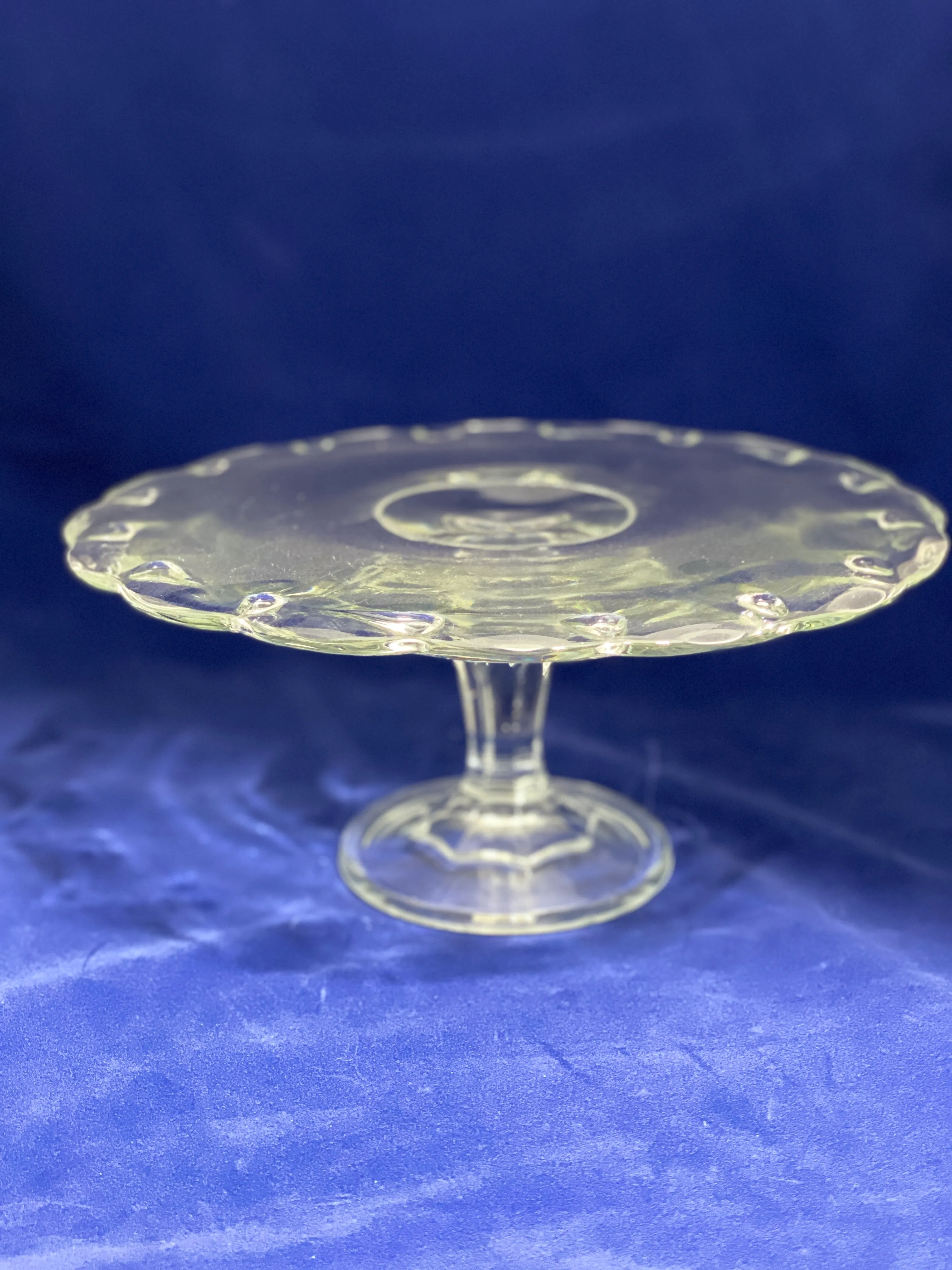 Vintage Clear Cake Stand 2