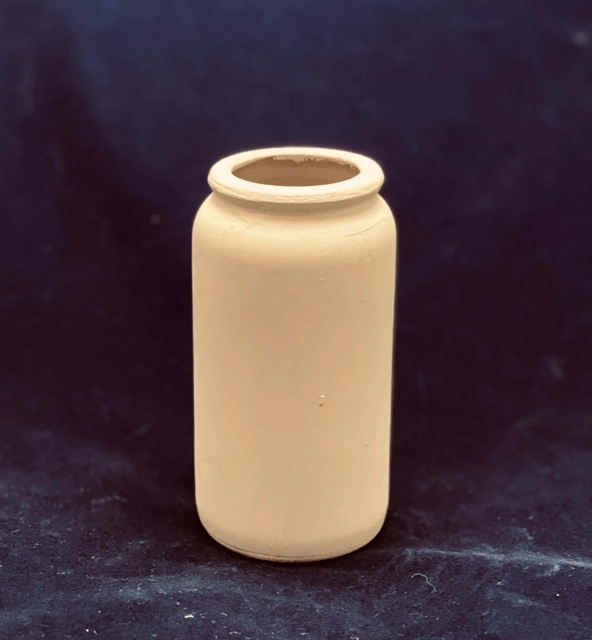 Beige Bud Vase—Painted 