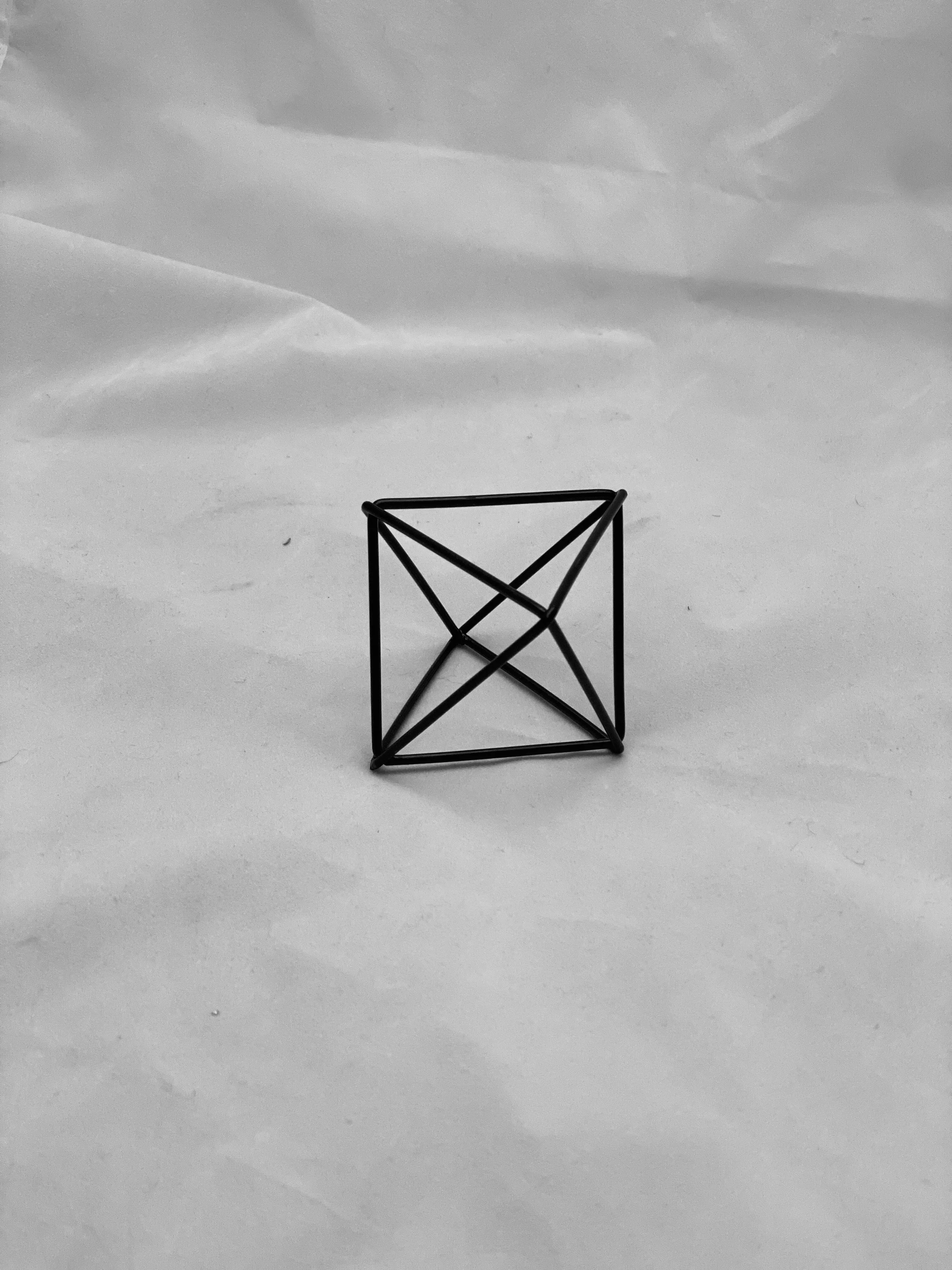 Black Geometric Diamond 