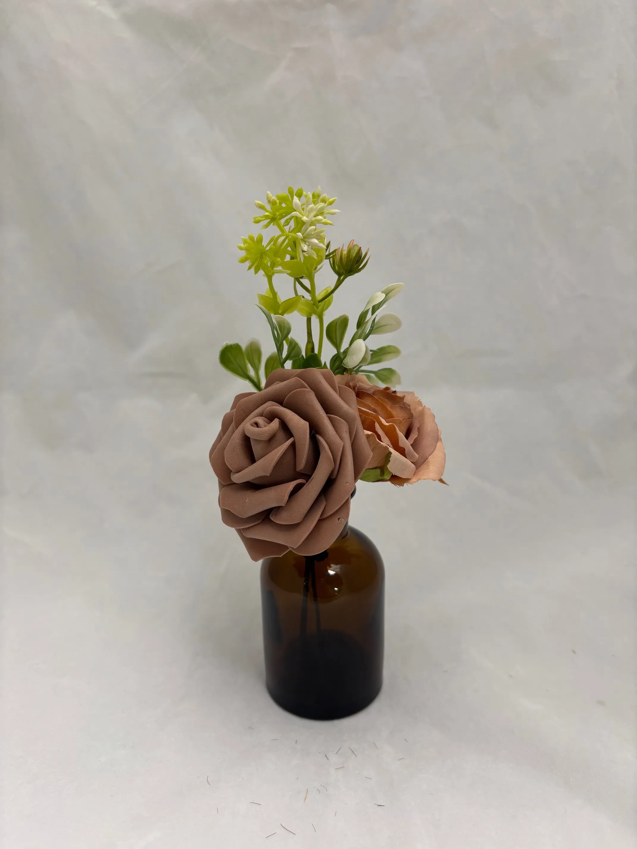 Nude & Brown Premade Floral Small Vase 4