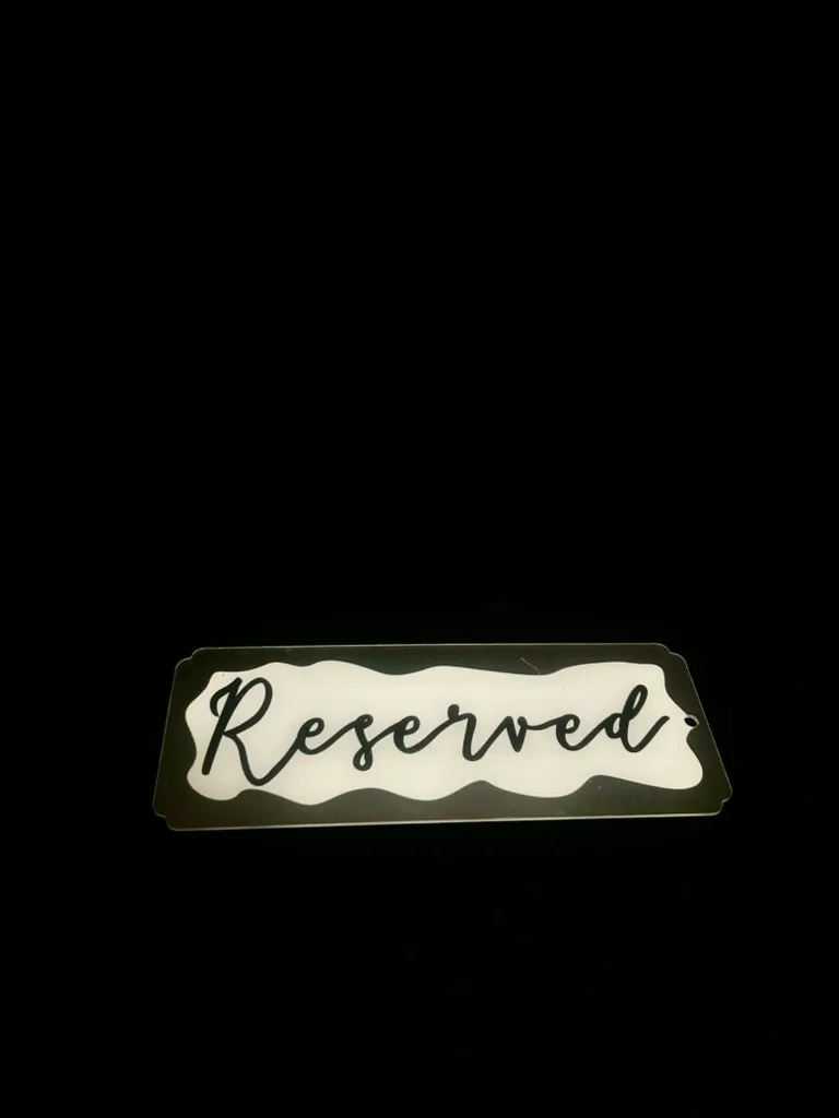 Chair/Ceremony Reserved Sign (Set of 6)
