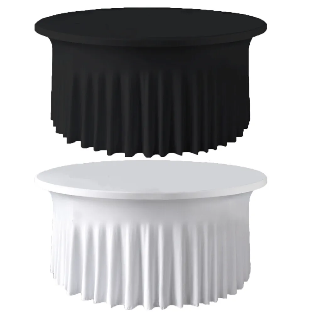 Black spandex tablecloth round HILLSIDE EVENTS ONLY