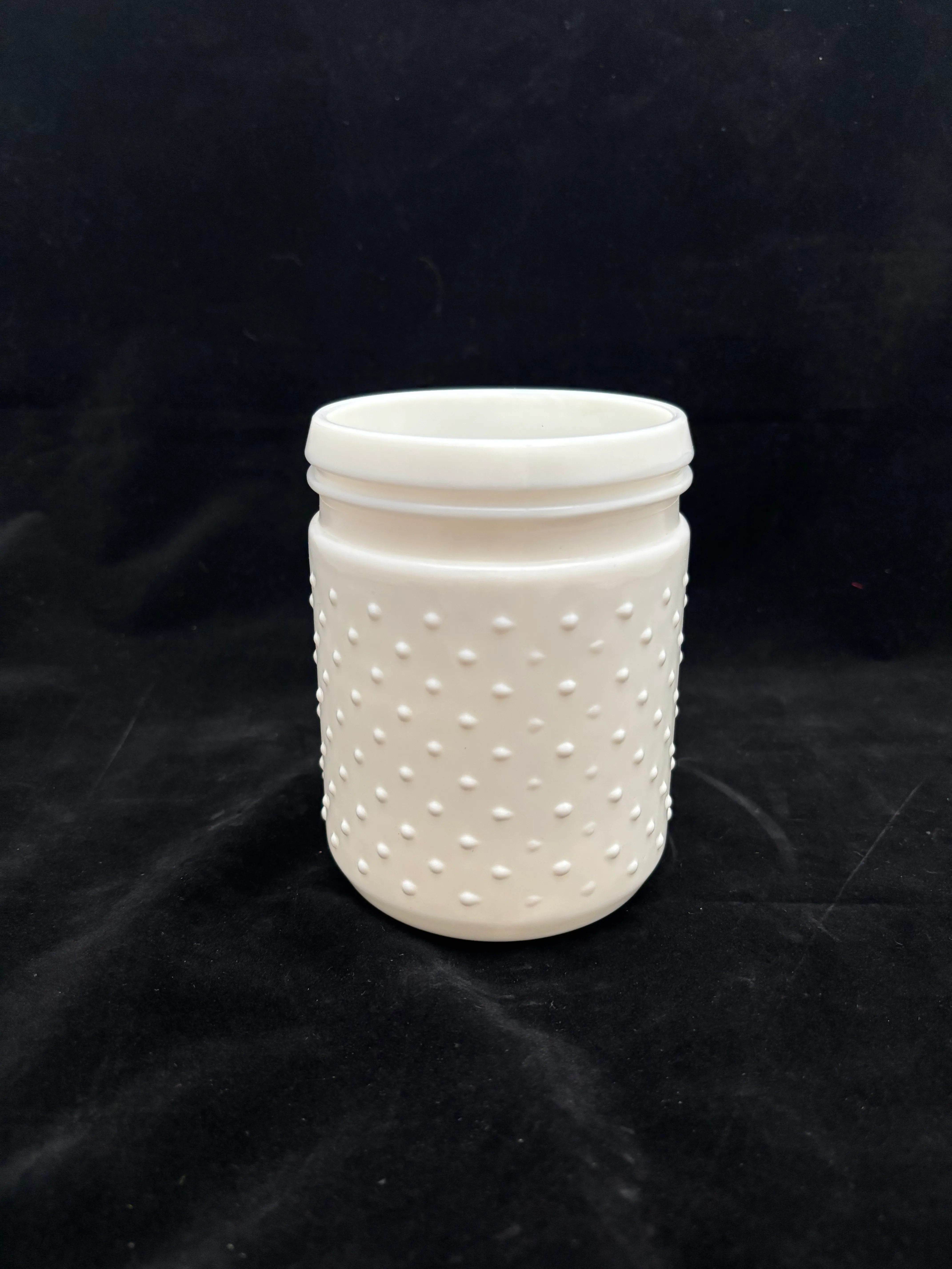 Hobnail Milk Glass Vase 