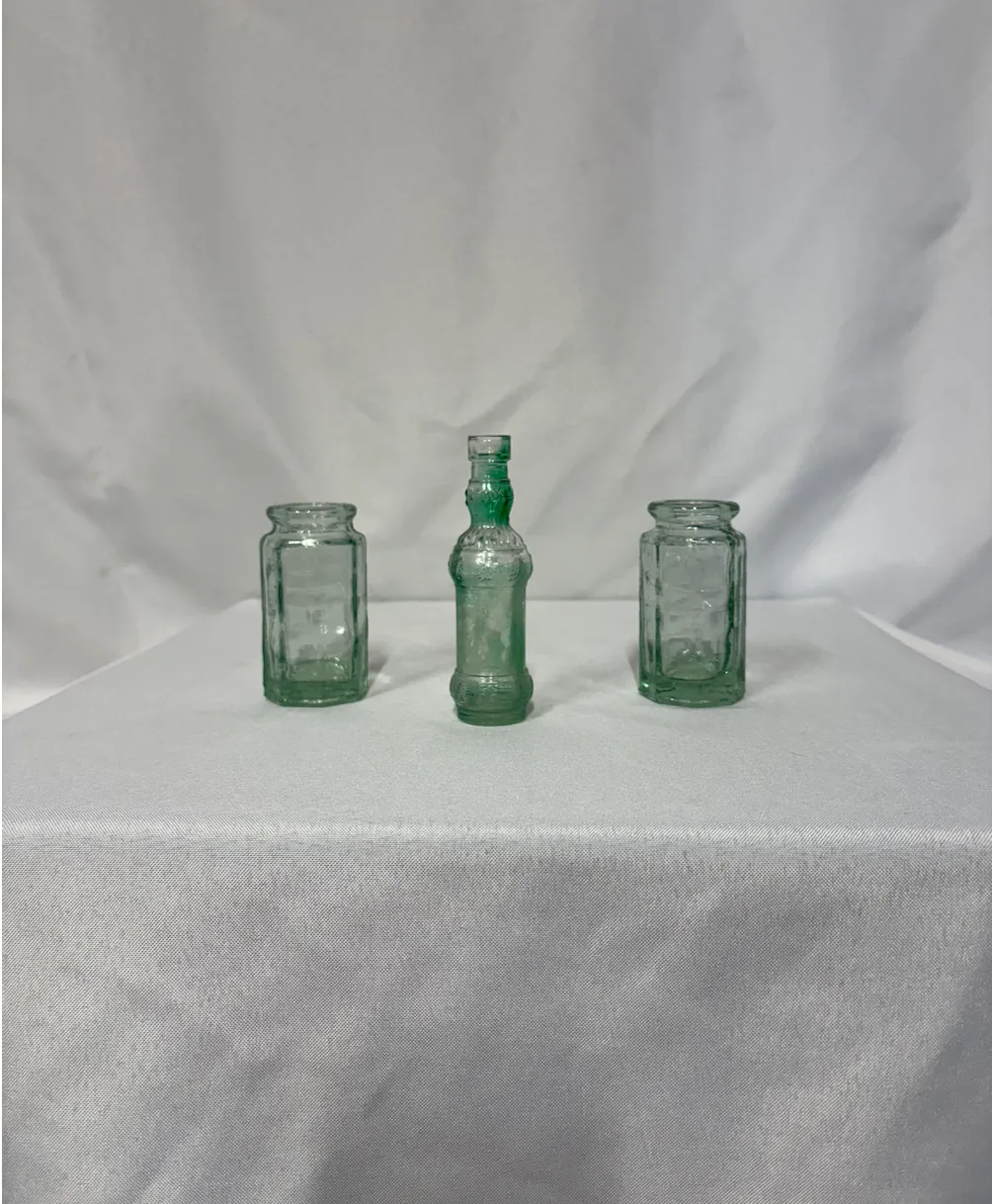 Mini Teal Bud Vases (Set of 3)