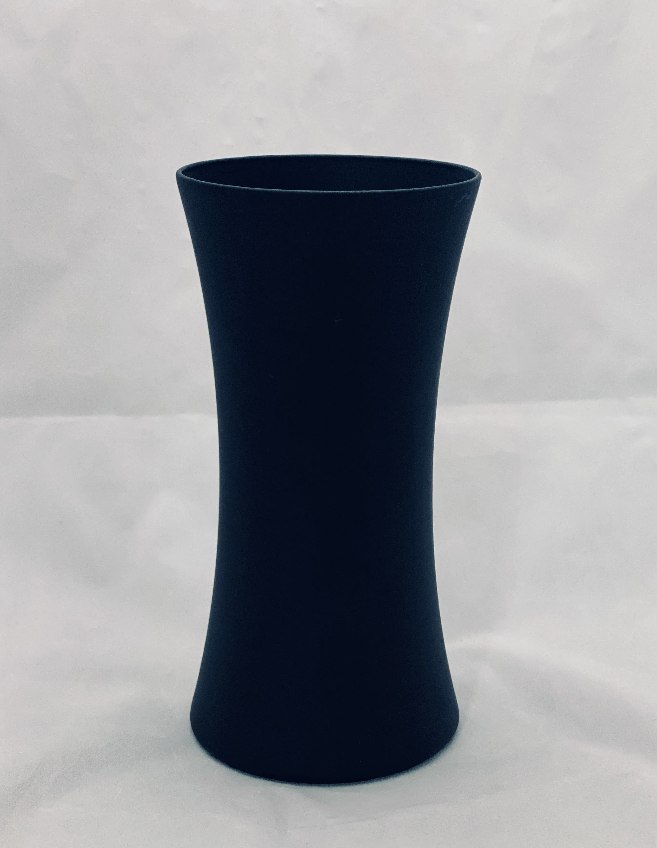 Black Hurricane Vase—Painted