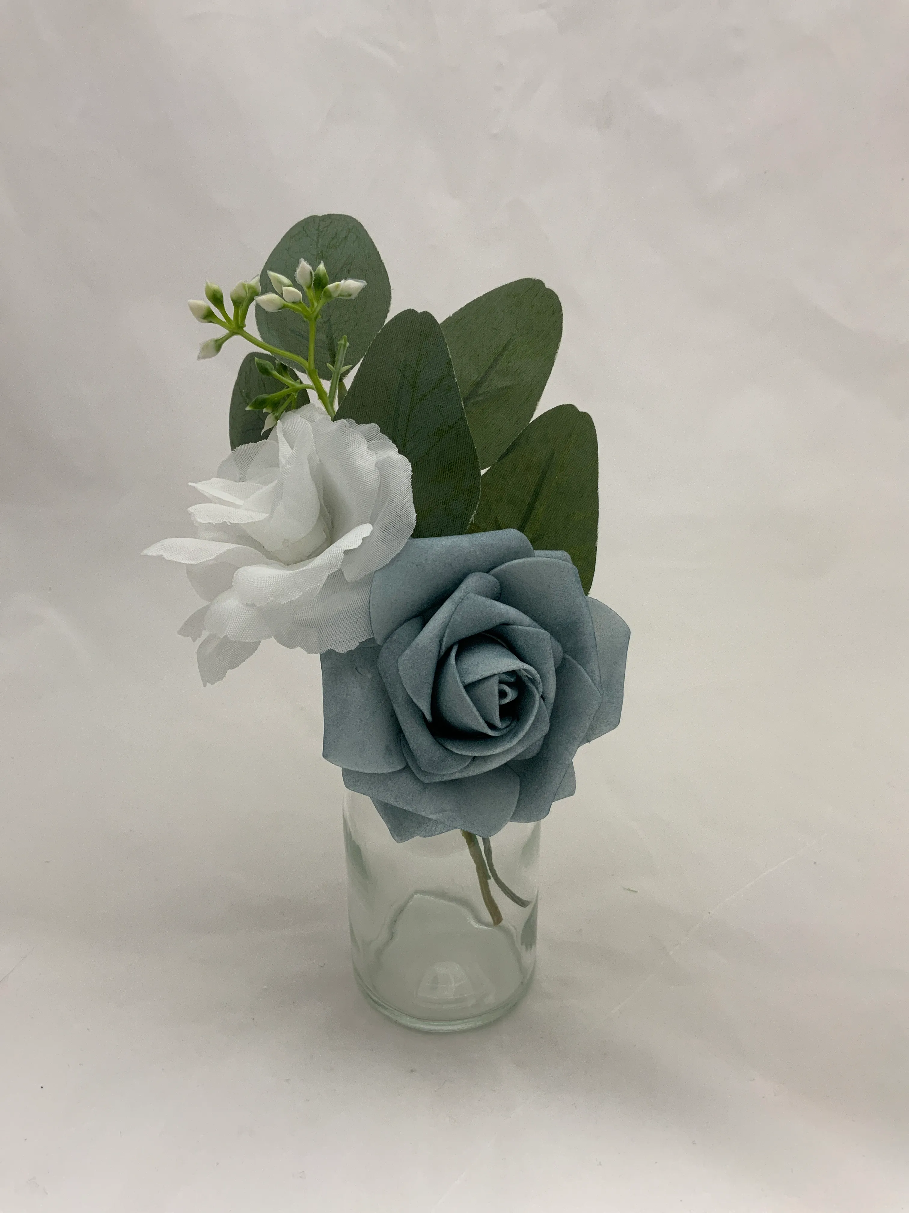Blue Premade Floral Medium Vase 4