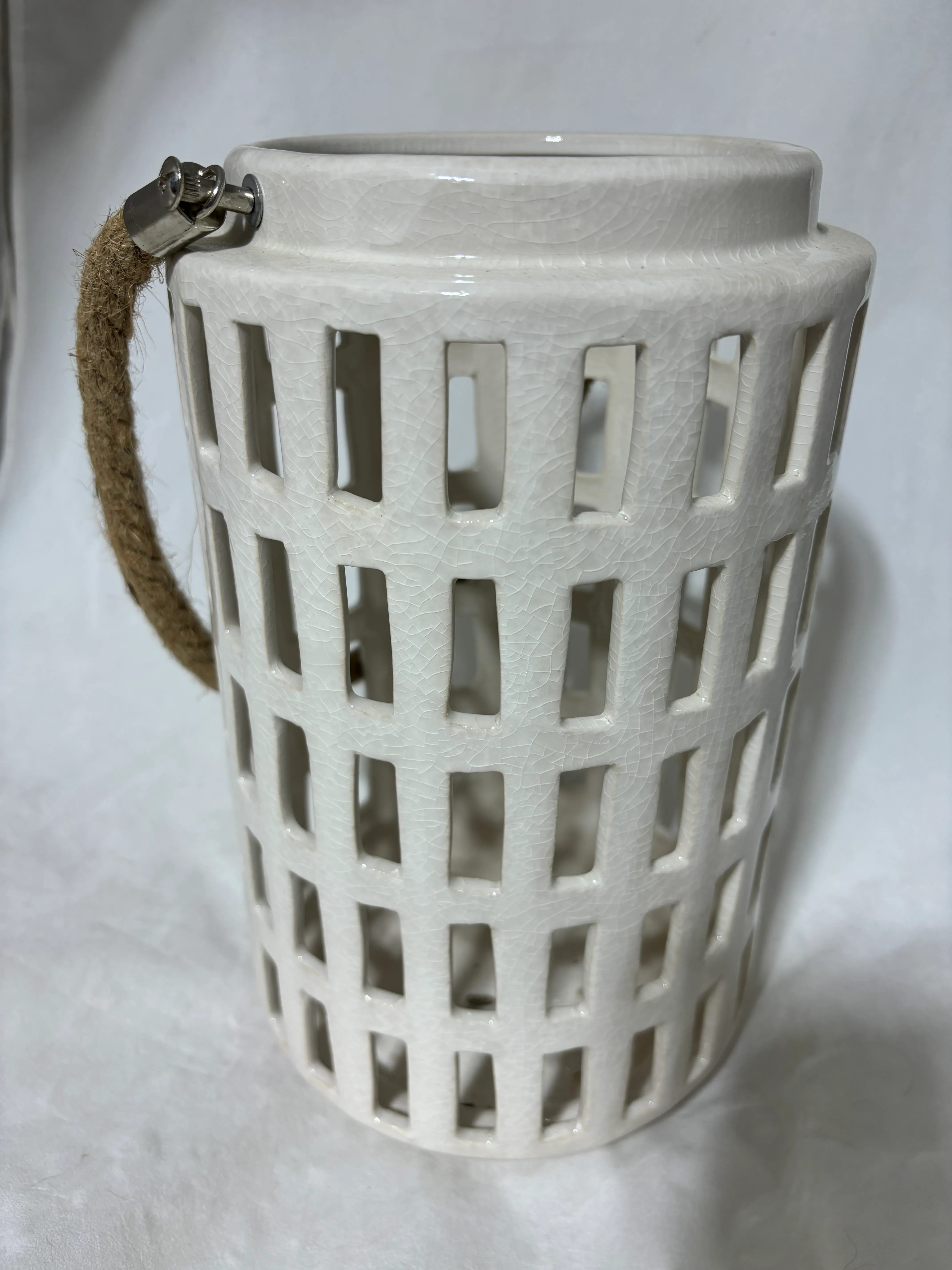 White Ceramic Lantern