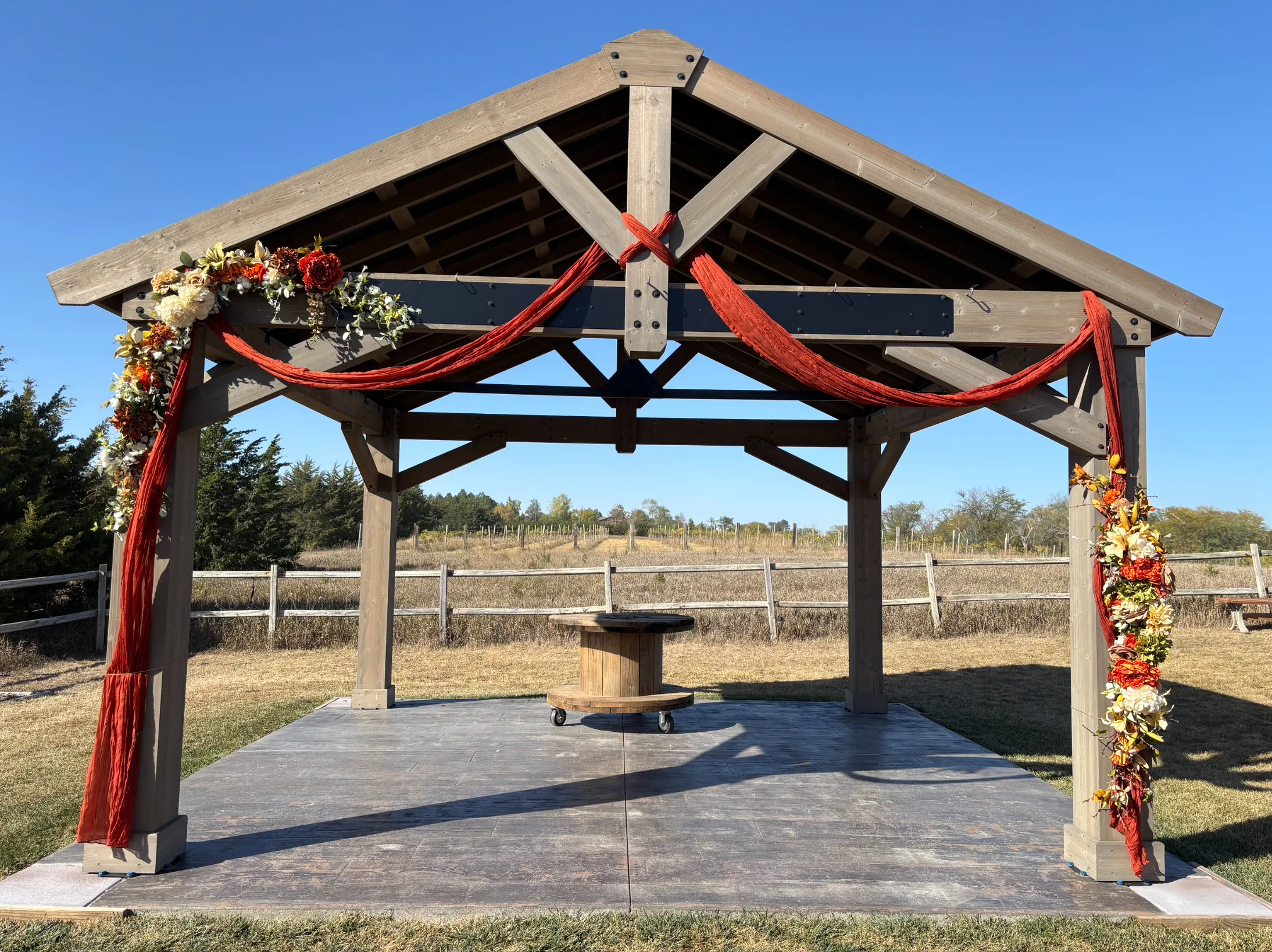 Terracotta Floral Swag 2 Piece 