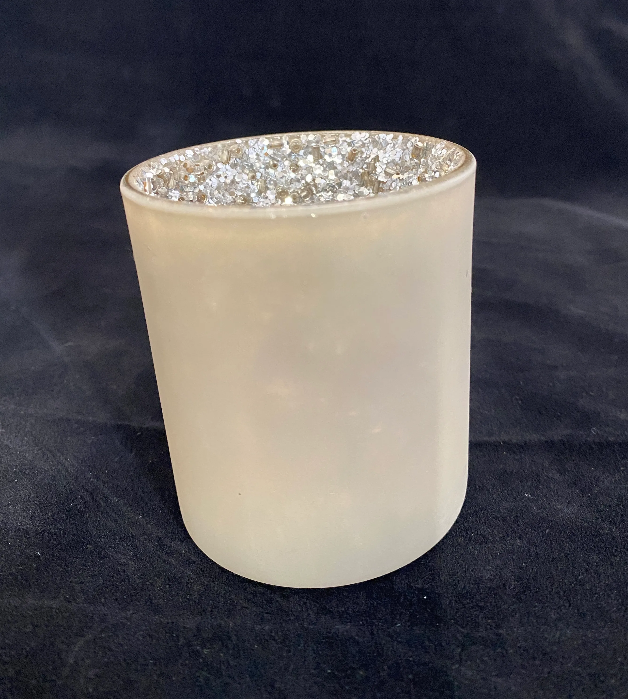 Light Gray with Silver Votive 