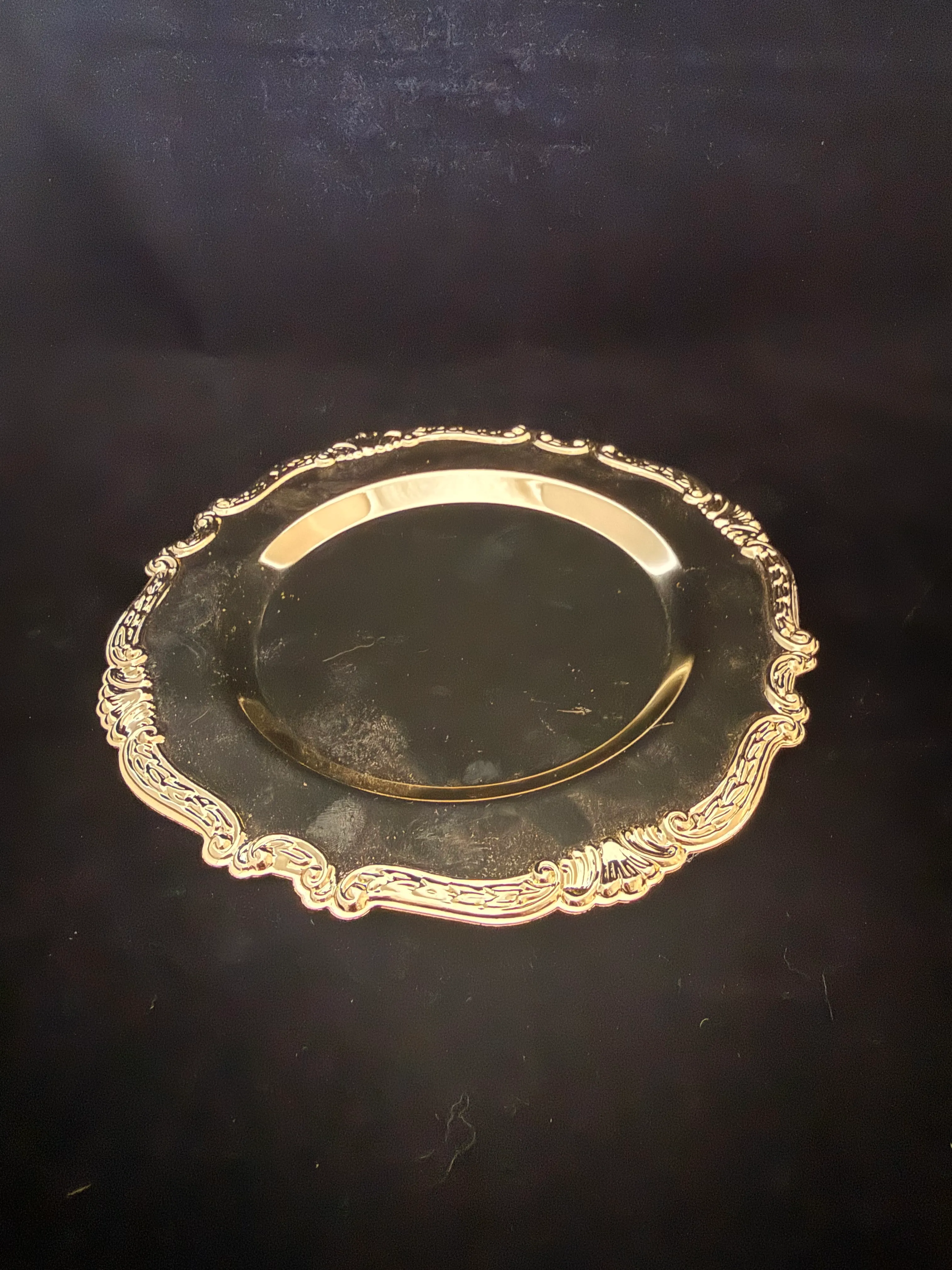 6 In Ornate Gold Plates
