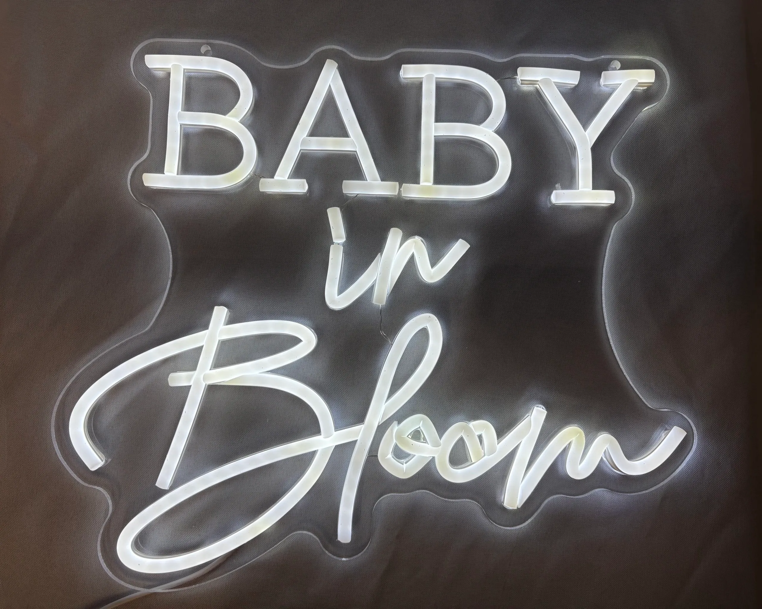 Baby in Bloom Neon Sign