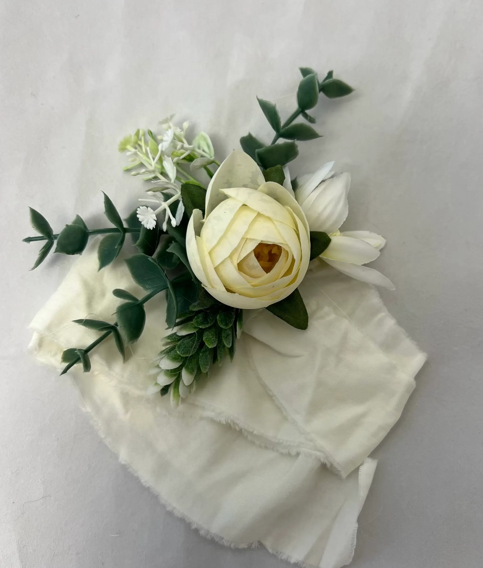 White Rose 2 Corsage NR