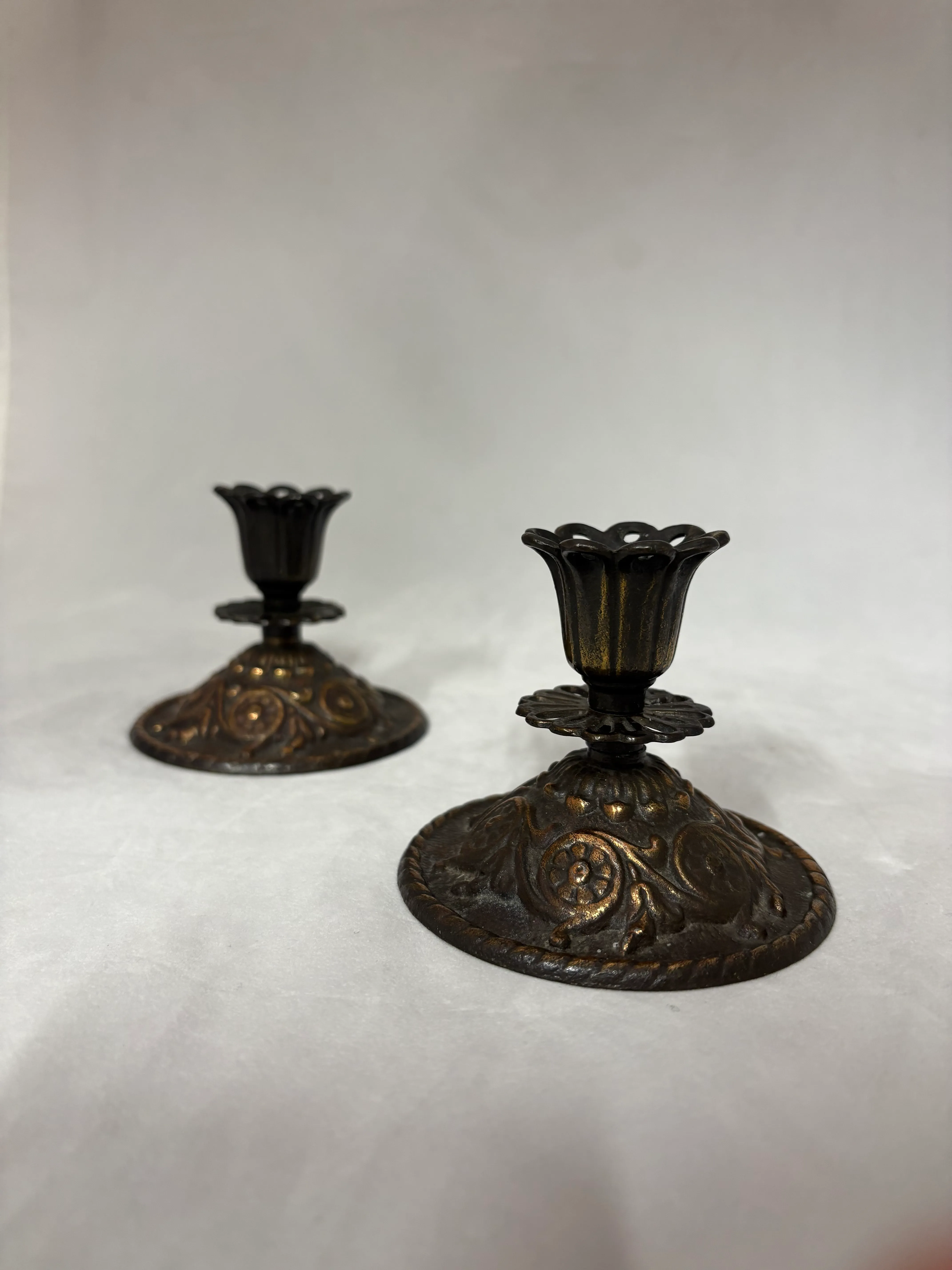 Bronze Antique Taper 2pc Set