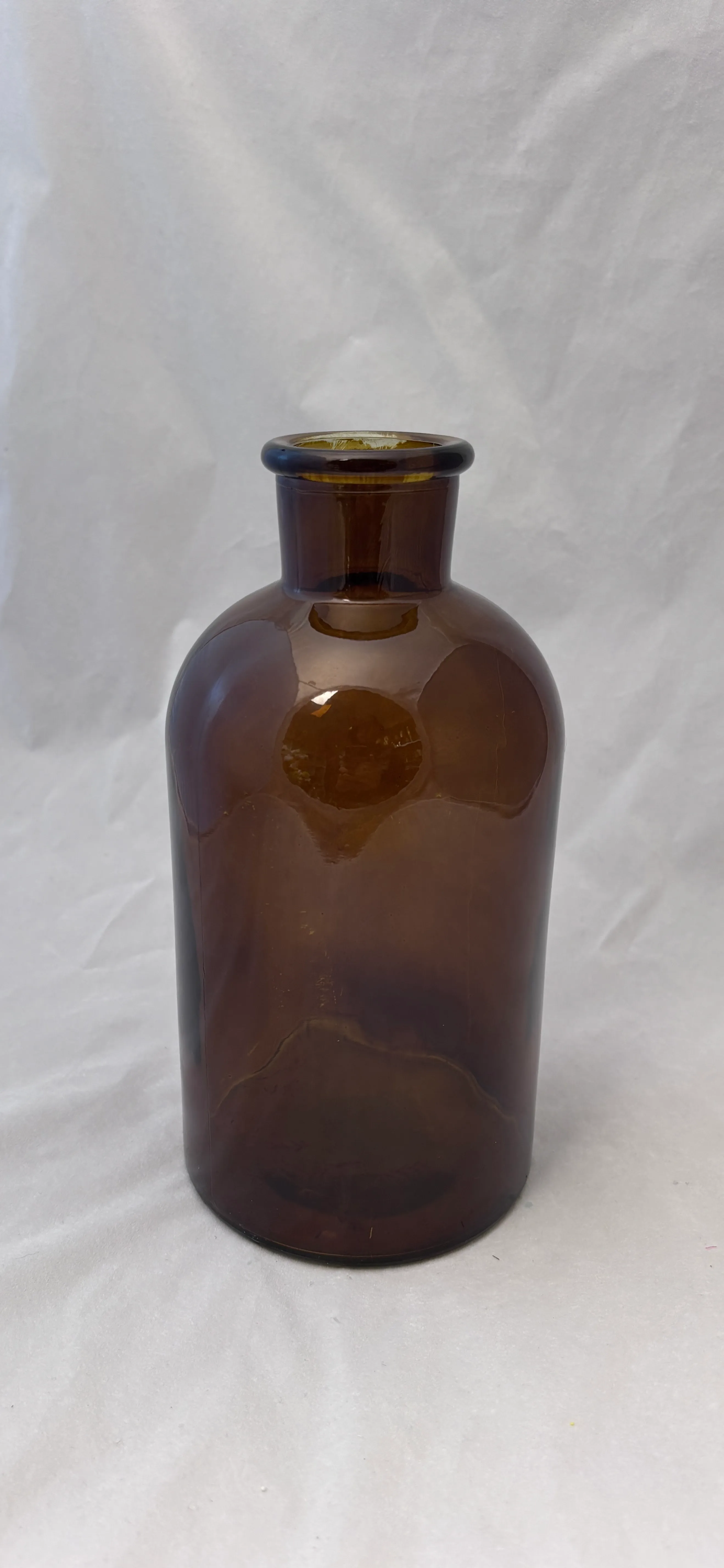 9" Amber Apothecary Jar