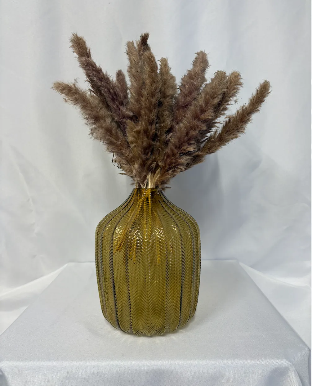 Amber Boho Vase w/ Pampas