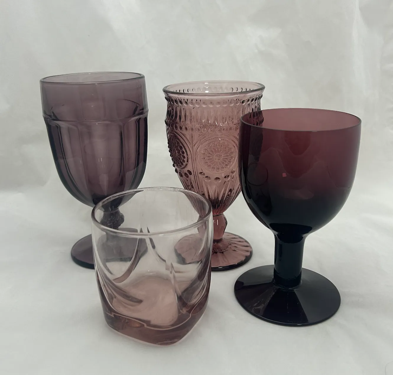 Purple and Light Purple Estate Glassware