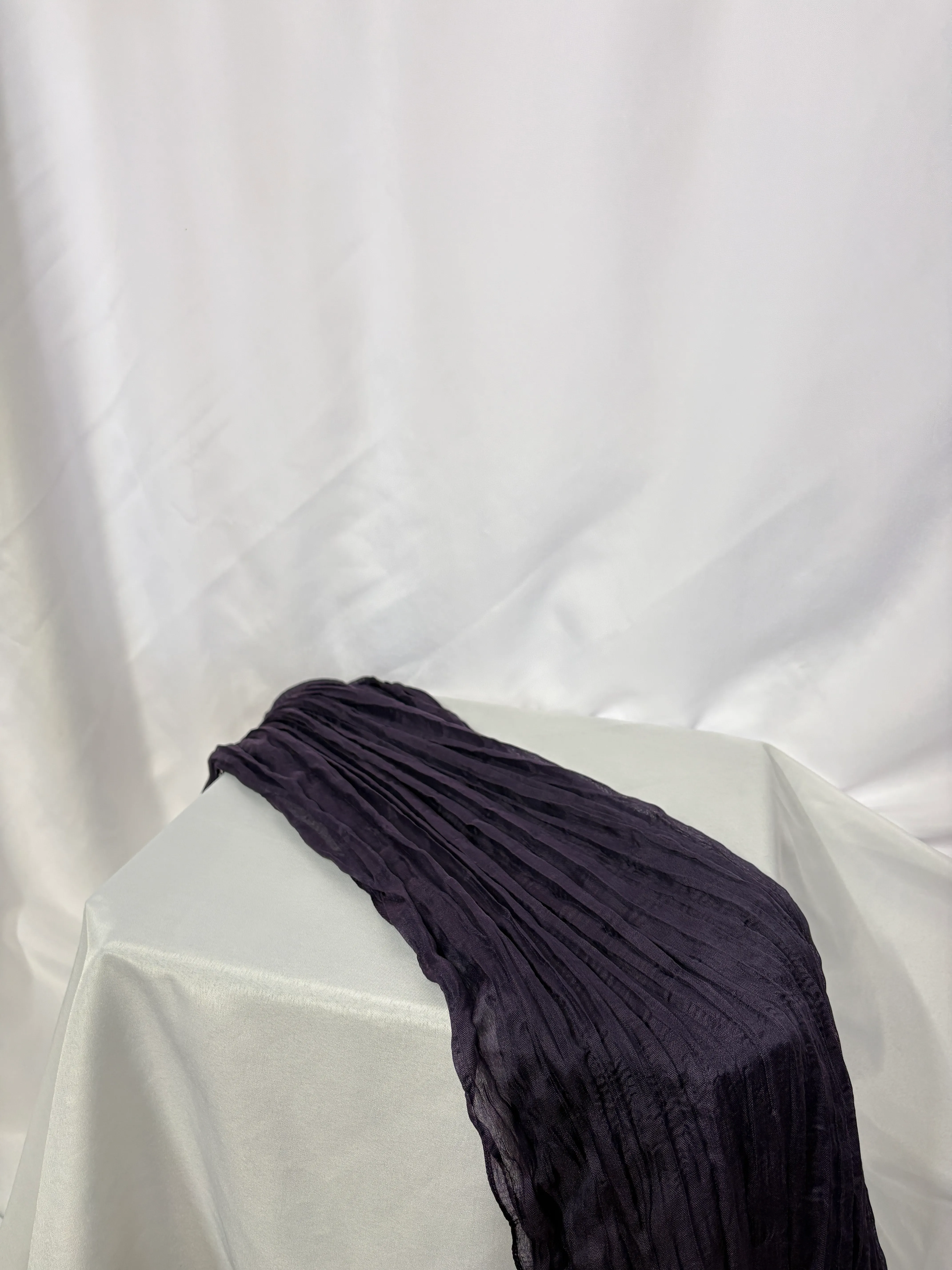 Plum 10ft Cheesecloth Table Runner