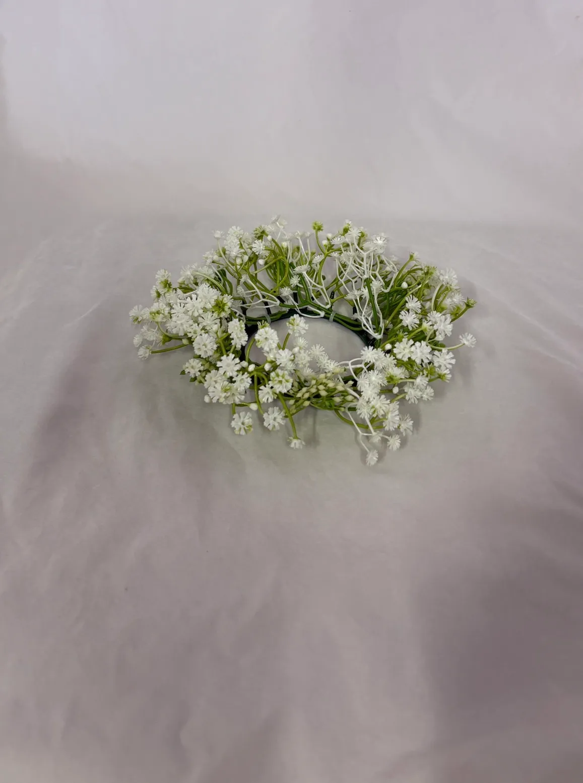 Babies Breath Premade Floral Ring