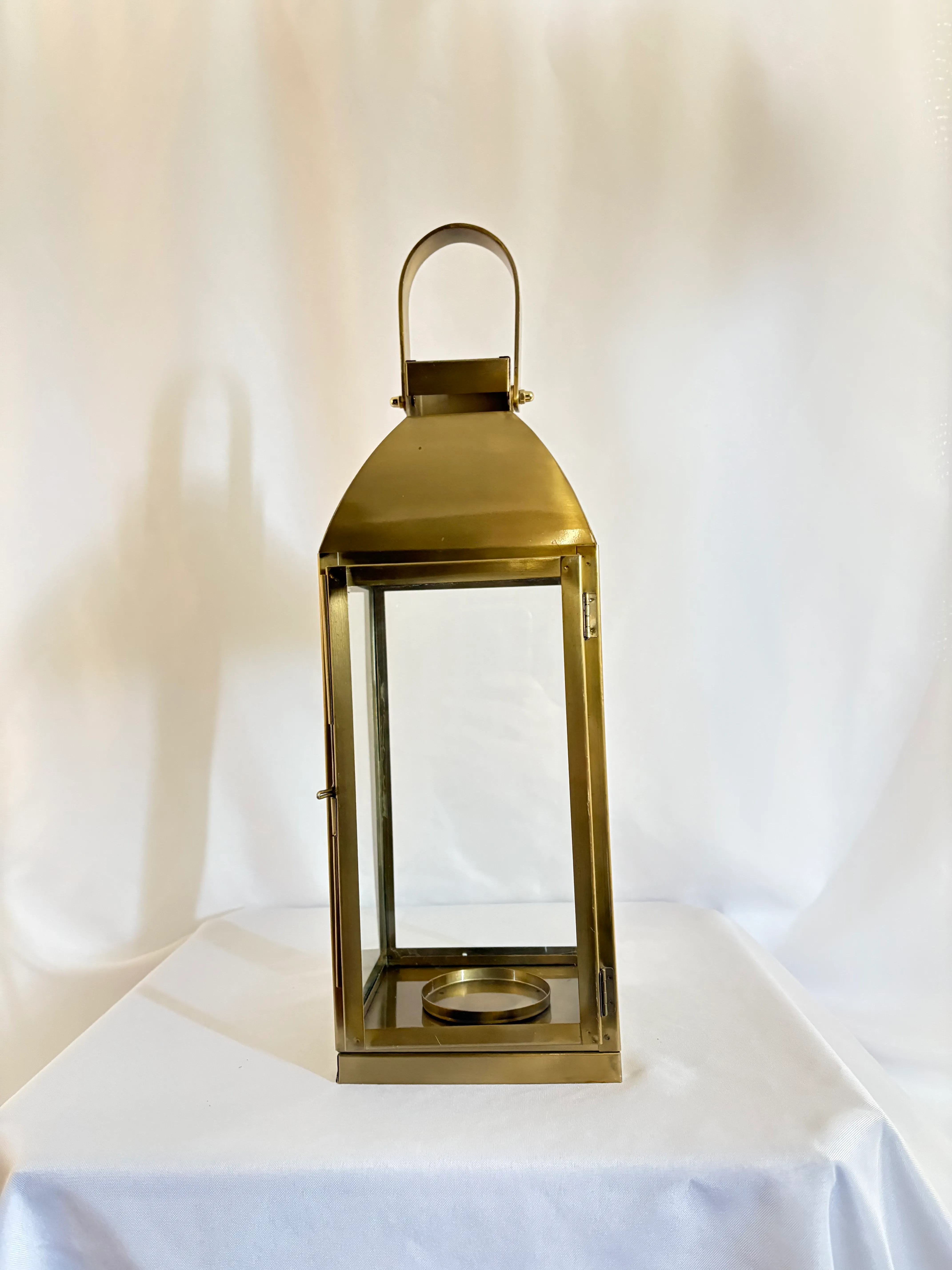 Gold Farmhouse Lantern 