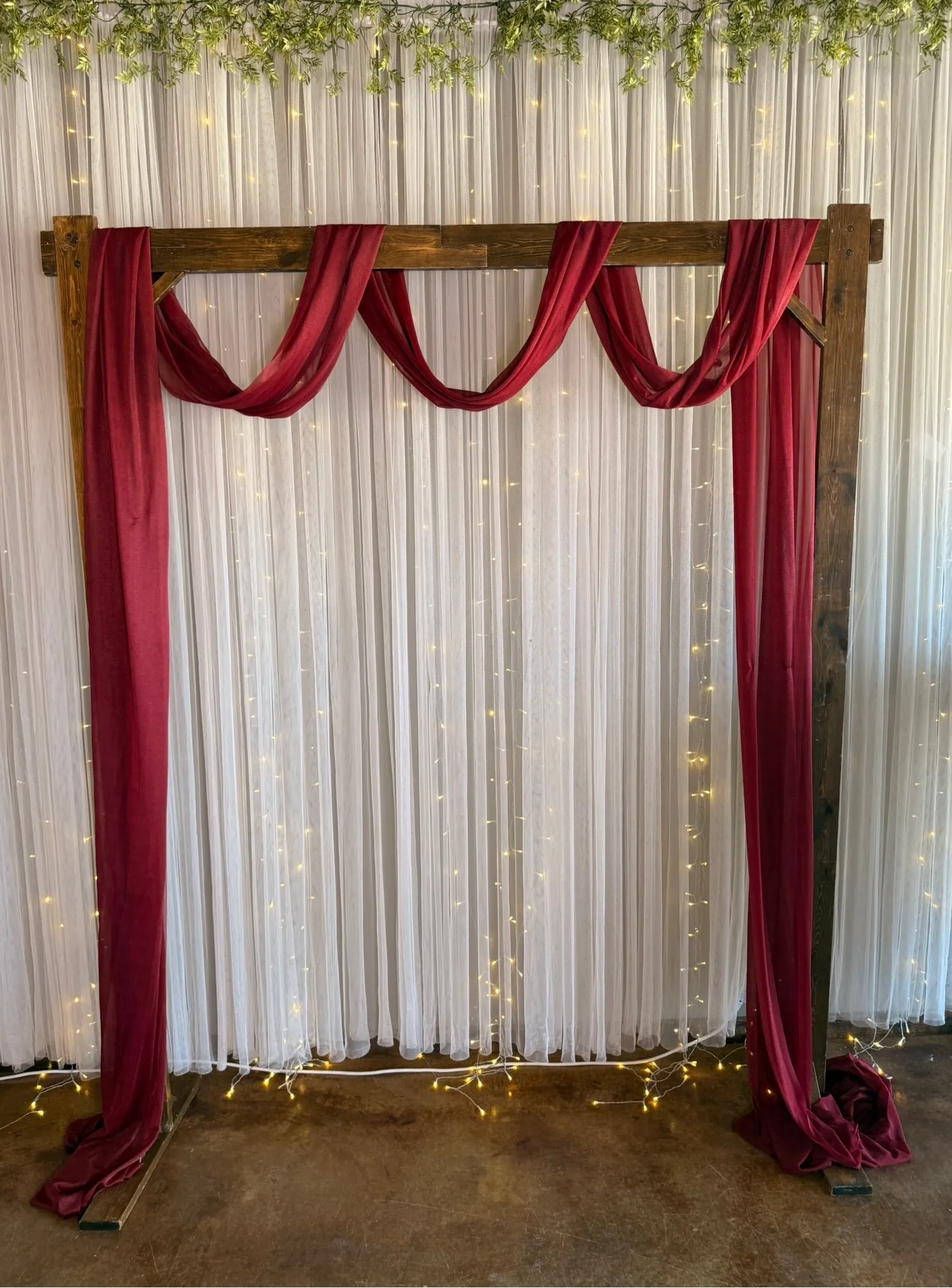 30ft Burgundy Arbor Fabric