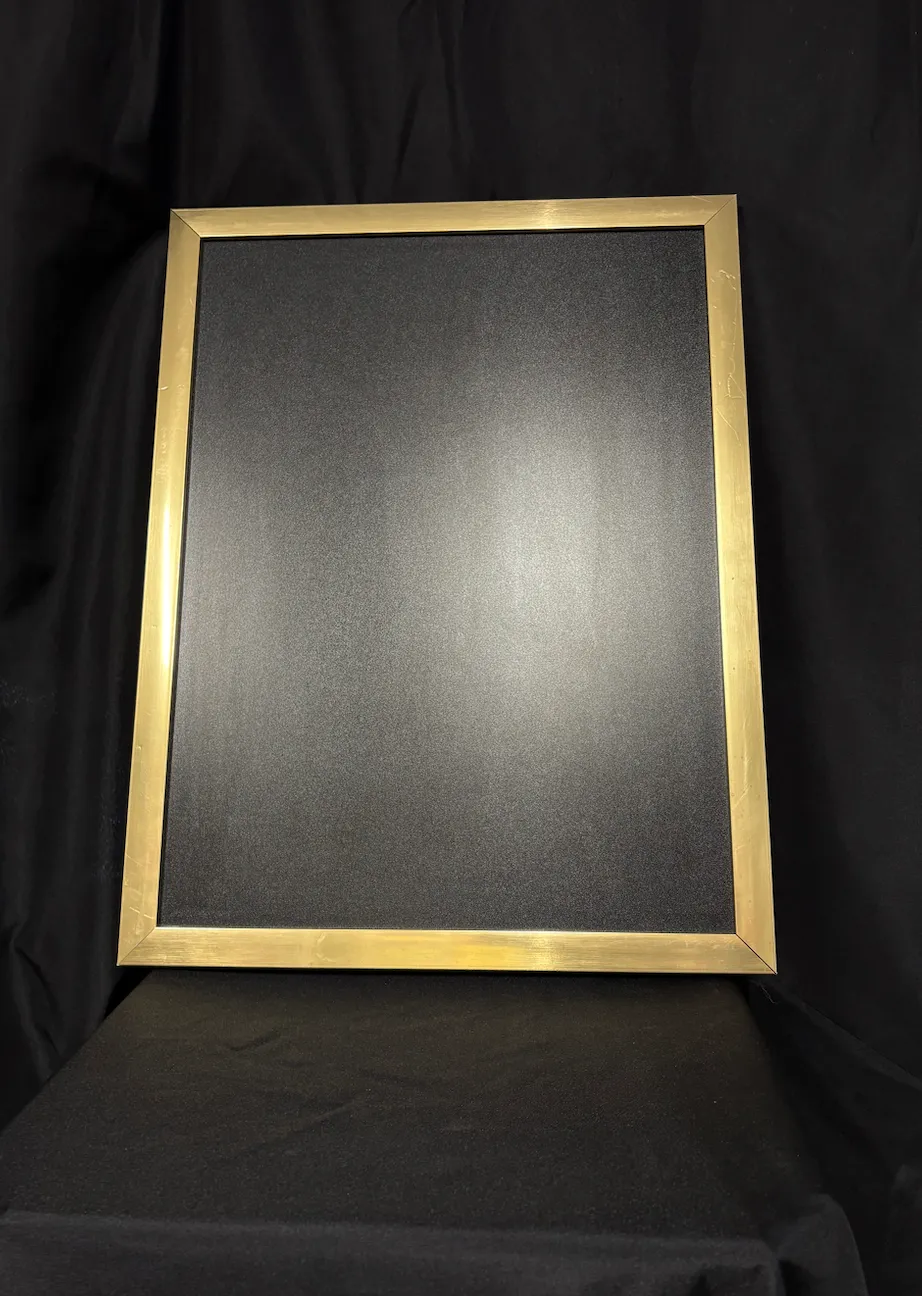 Gold Frame/ Black Chalkboard