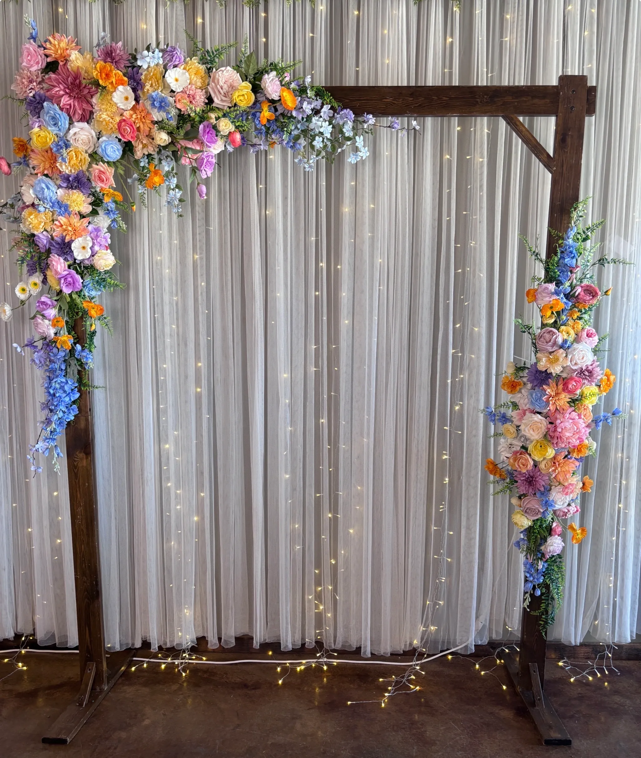 Cottage 2pc Floral Arch Swag 