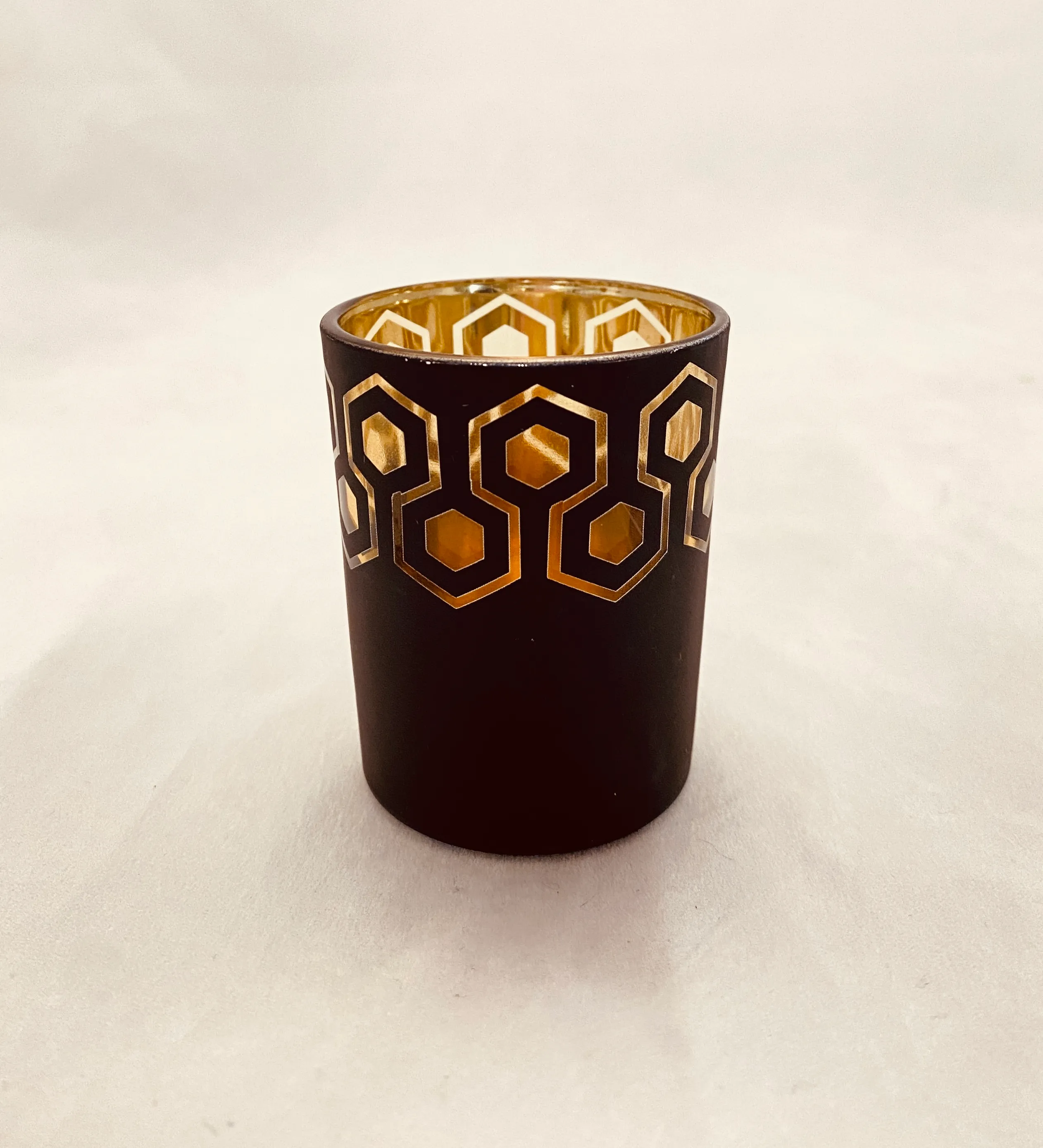 Black & Gold Geo Votive