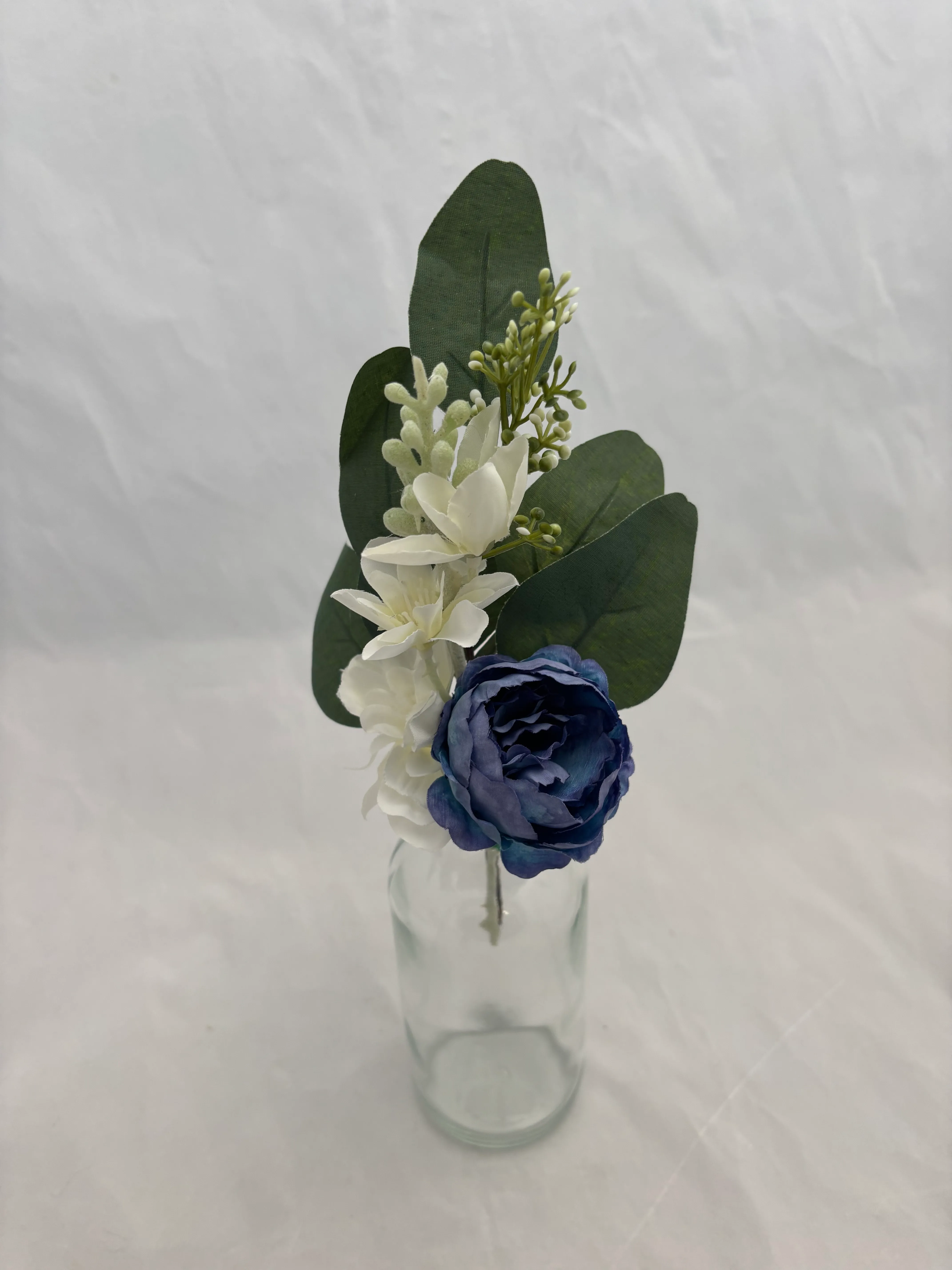 Blue Premade Floral Small Vase 5