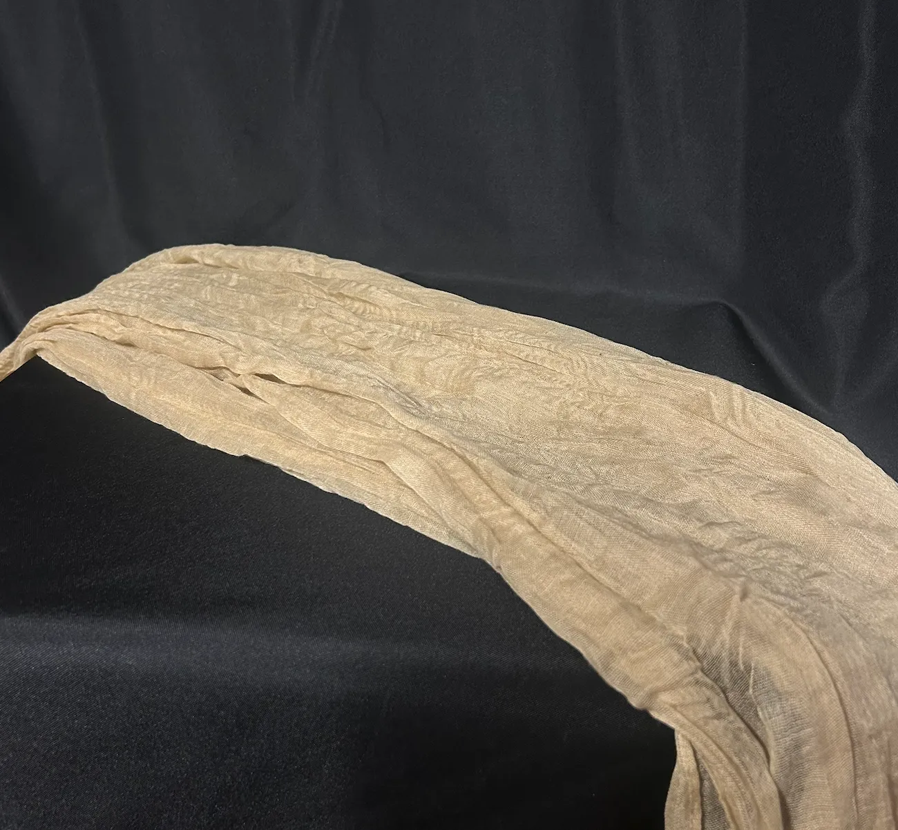 Beige 10ft Cheesecloth Table Runner