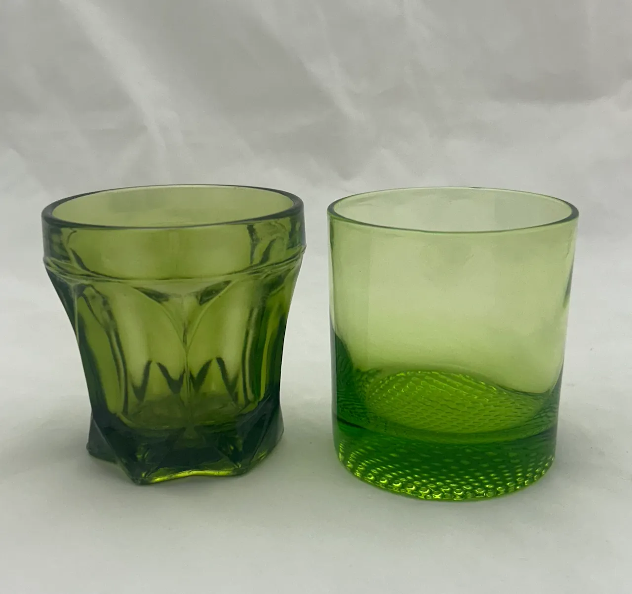 Lime/Olive Green Estate Glassware