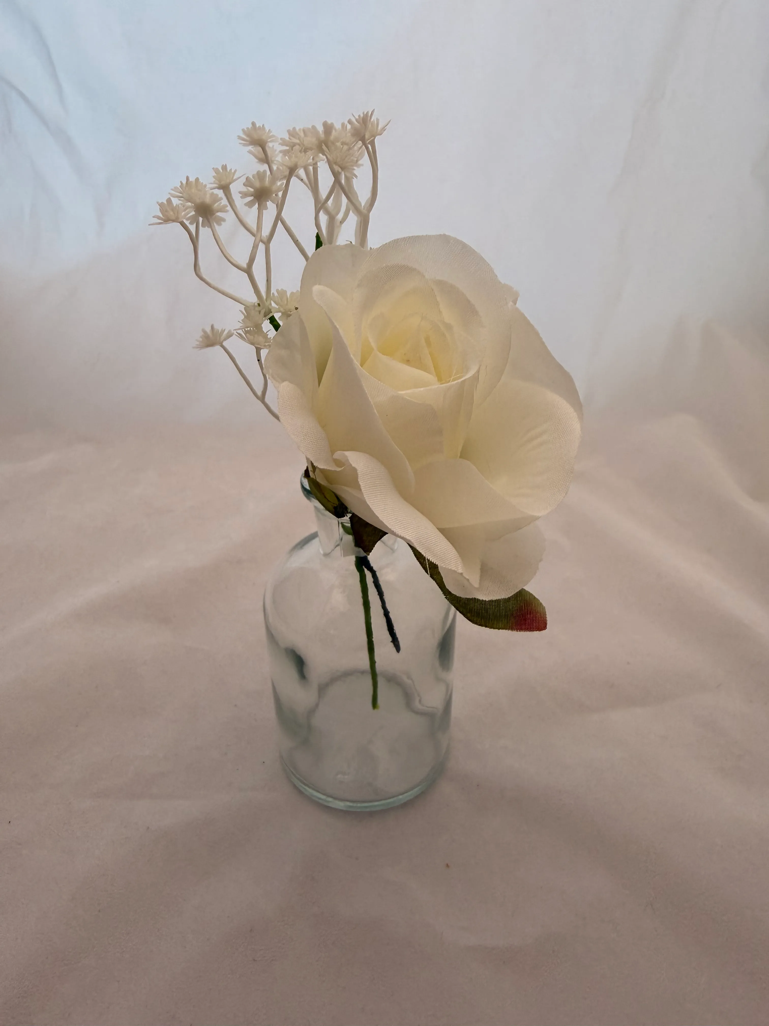 White & Babies Breath Premade Floral Small 1